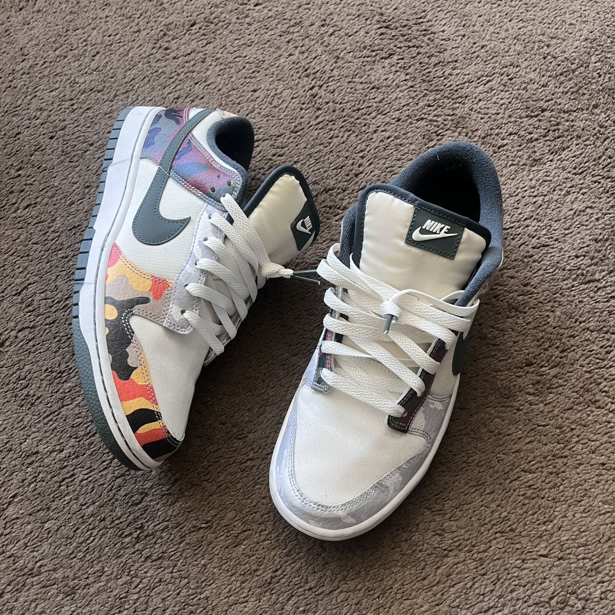 Nike Nike Dunk Low Multi Camo Size US 10 / EU 43 - 2 Thumbnail