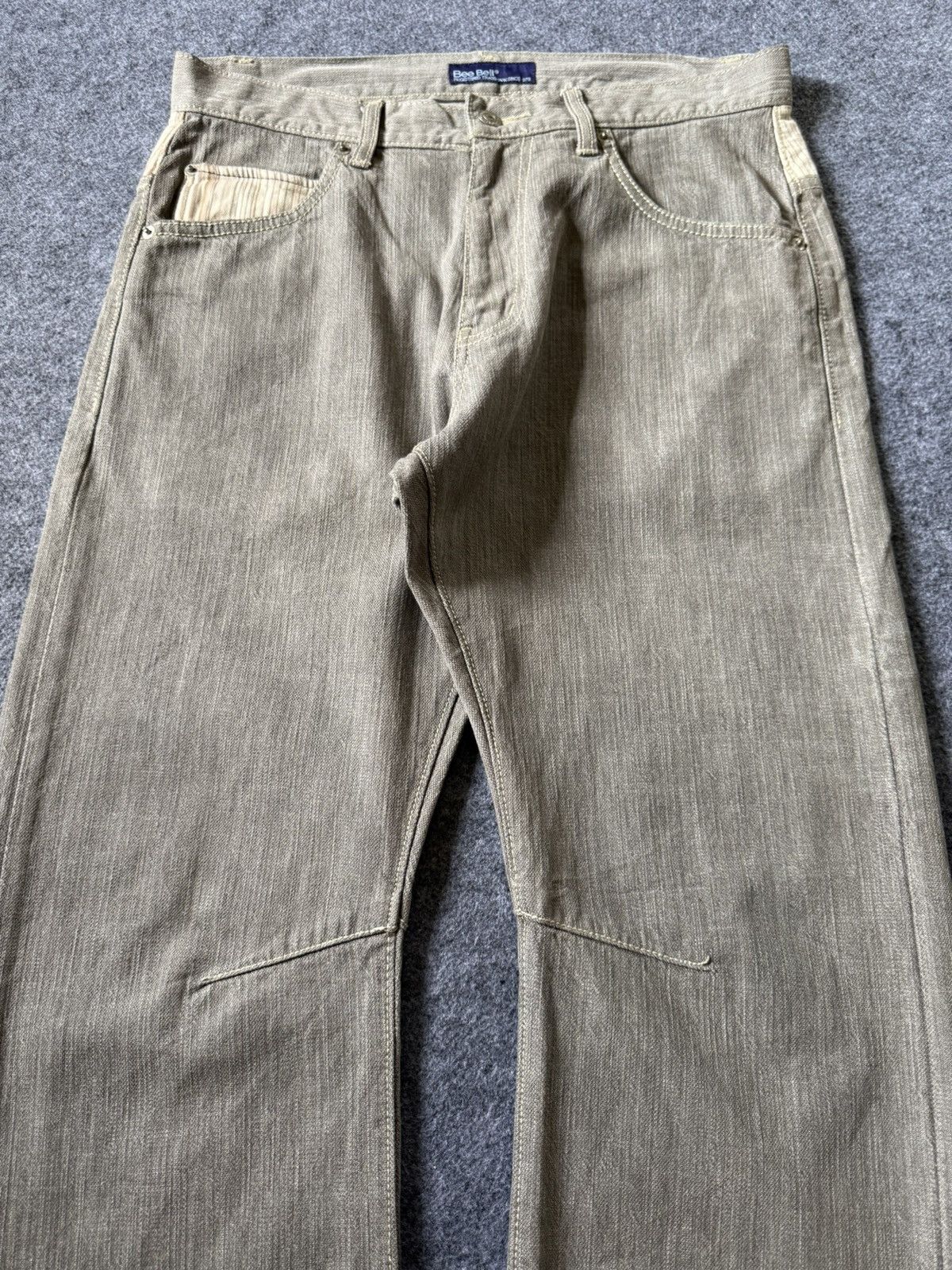 Japanese Brand × Vintage Bee Bell Japan hybrid Smokey Gray Jeans Size US 32 / EU 48 - 12 Thumbnail