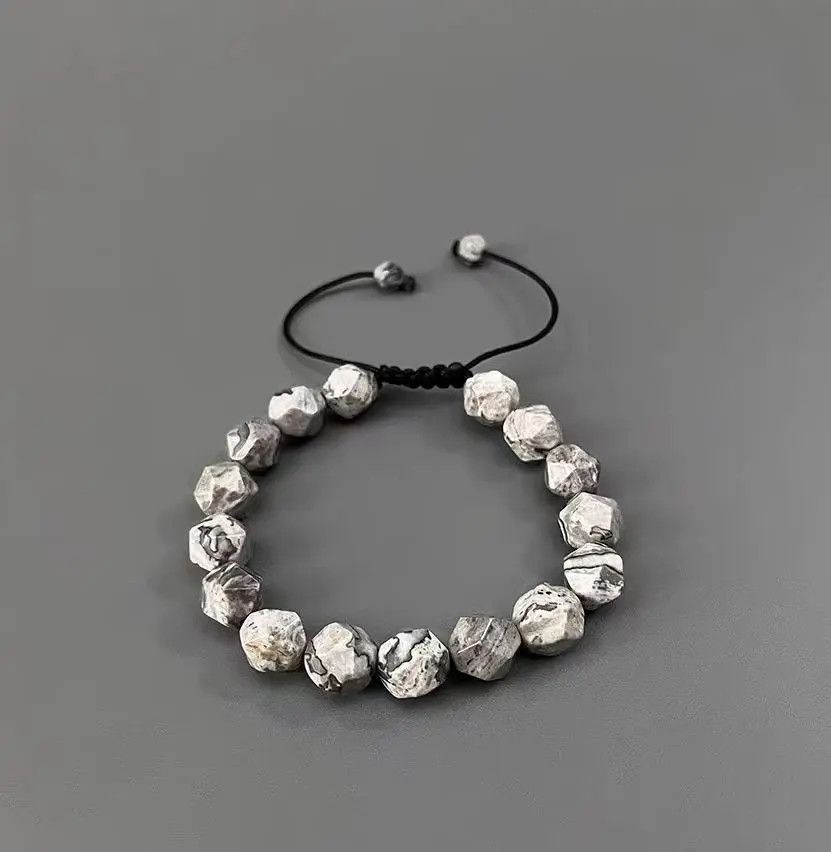 Designer × Japanese Brand × Vintage Vintage Irregular Cut Natural Stone Bracelet Size ONE SIZE - 1 Thumbnail