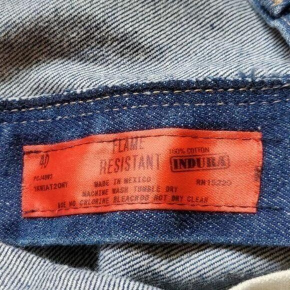 Bulwark Bulwark FR Flame Resistance High Waisted Sz. 40x33 Blue Jean Size US 40 / EU 56 - 6 Thumbnail