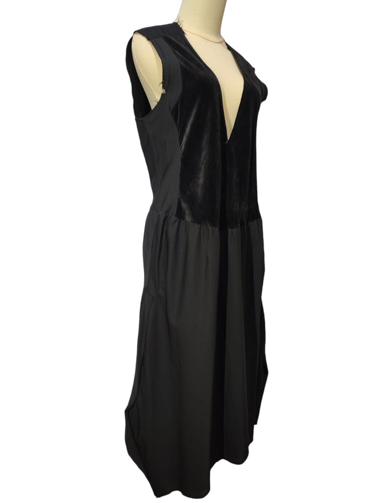Comme des Garcons × Rei Kawakubo 🔥Vtg Comme Des Garcons Baloon Sleeveless Maxi Dress Size M / US 6-8 / IT 42-44 - 2 Thumbnail