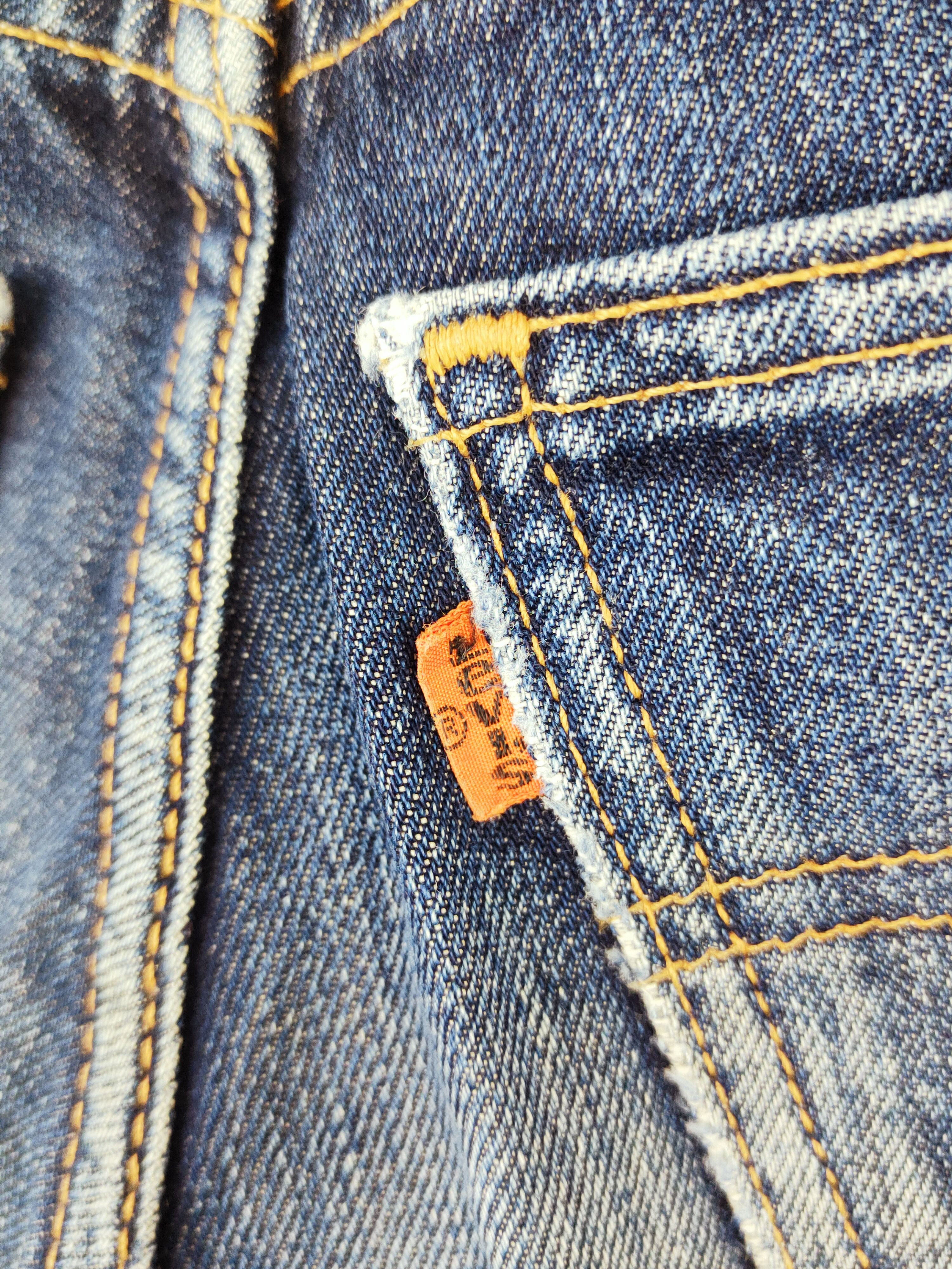 Levi's Levi's orange tag Dark Blue Distressed Ripped Jeans #W497 Size US 27 - 10 Thumbnail