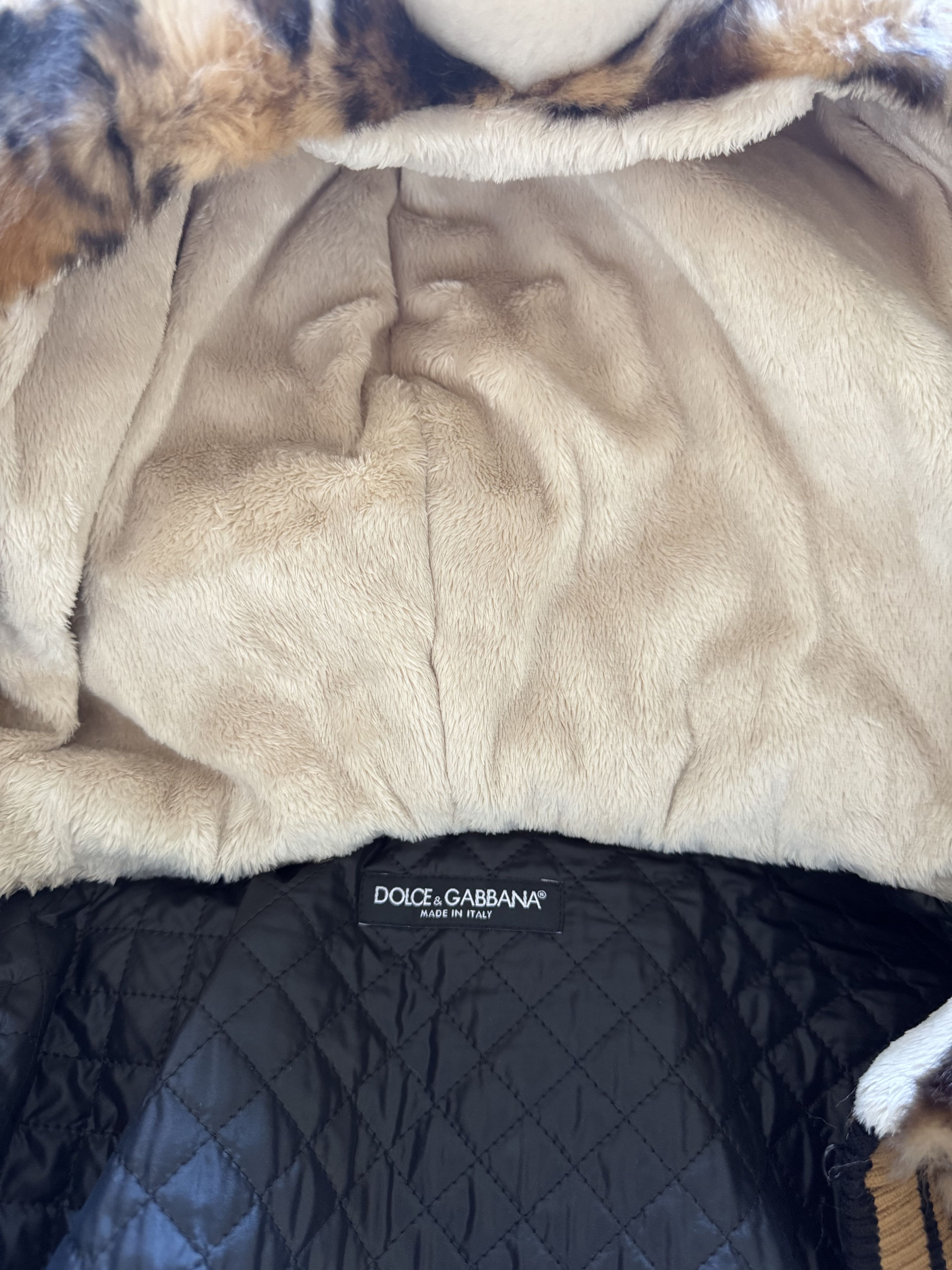 Dolce & Gabbana Fall Winter 2017 Leopard Faux Fur Hooded Vest Size US XL / EU 56 / 4 - 19 Thumbnail
