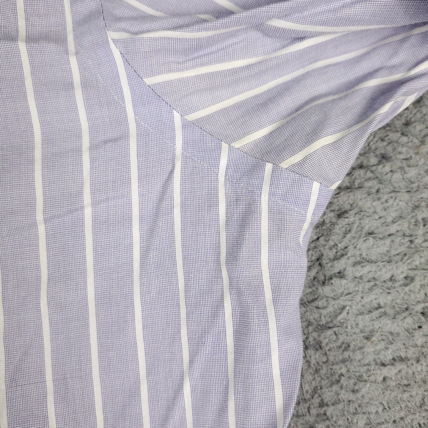 Ralph Lauren Ralph Lauren Dress Shirt Mens 16 Blue Striped Button Up Long Sleeve Cotton Regular With Pockets Size 42R - 7 Thumbnail