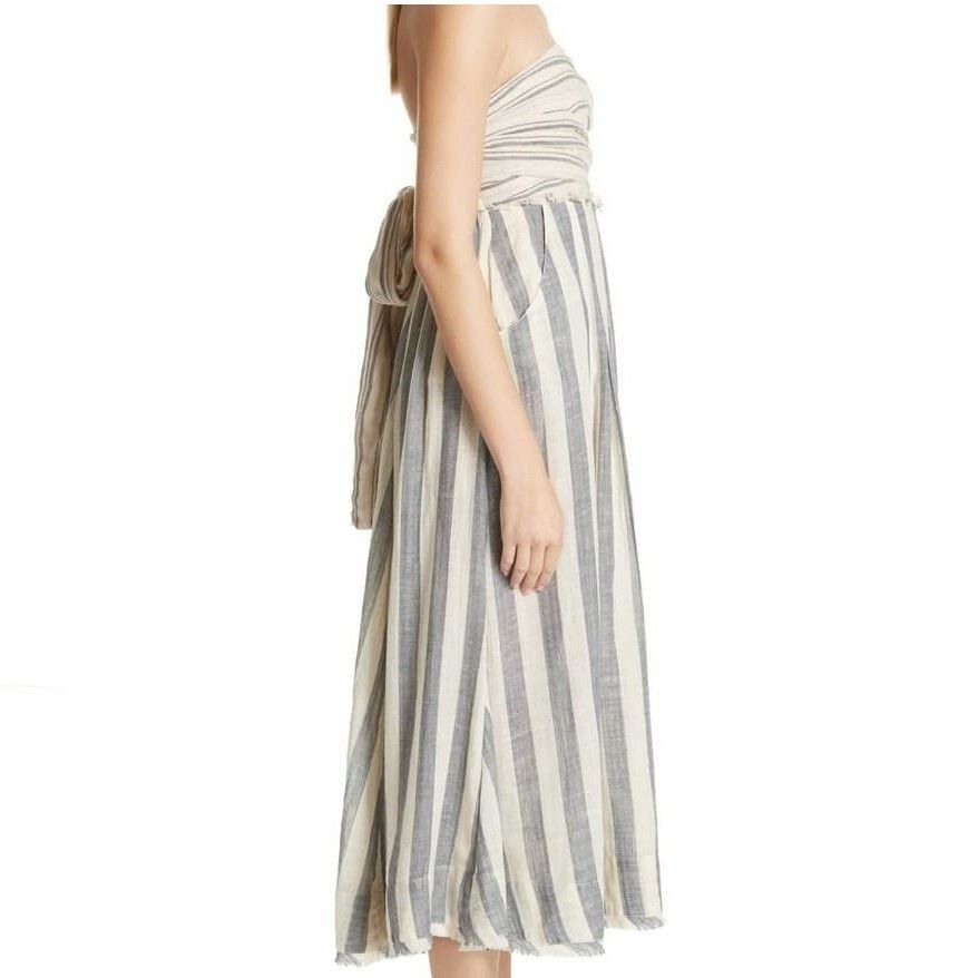 Free People Stripe Me Up Strapless Midi Dress in size Medium $168 Size M / US 6-8 / IT 42-44 - 7 Thumbnail