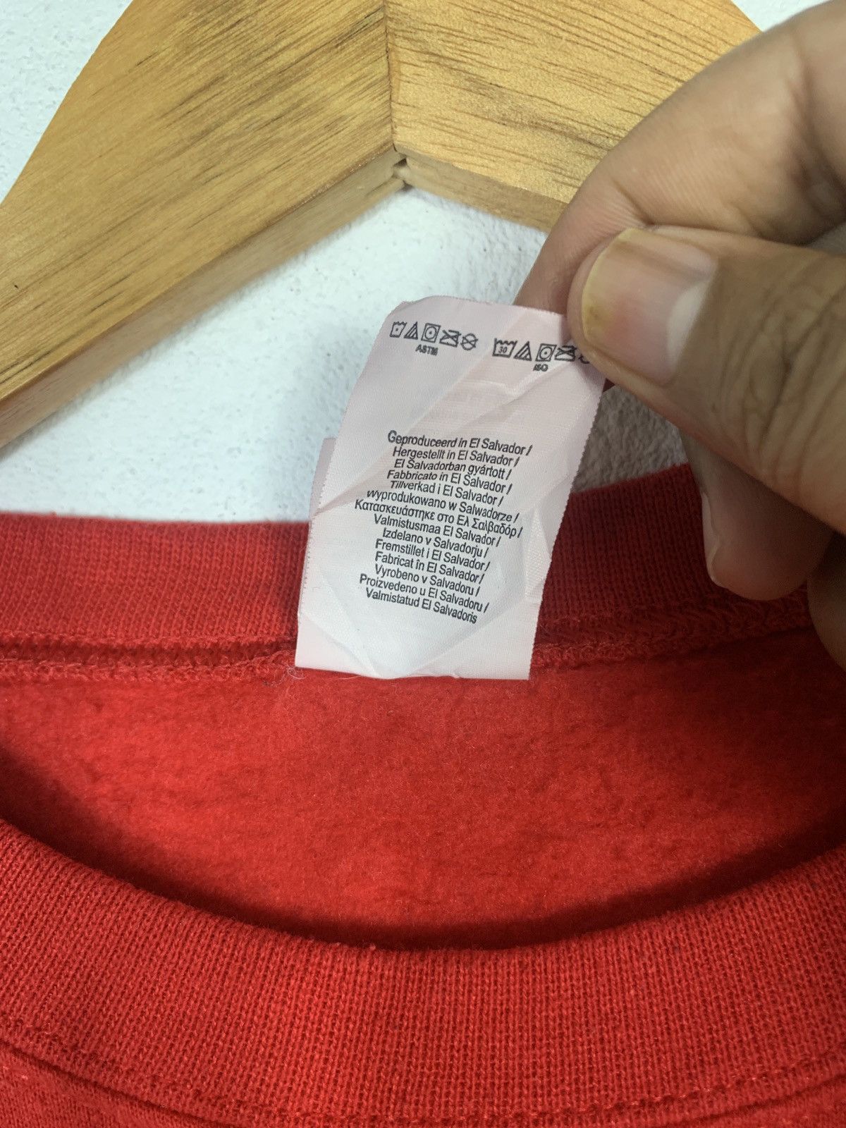 Designer × Vintage Vintage Red sweatshirt Size US XXL / EU 58 / 5 - 4 Thumbnail