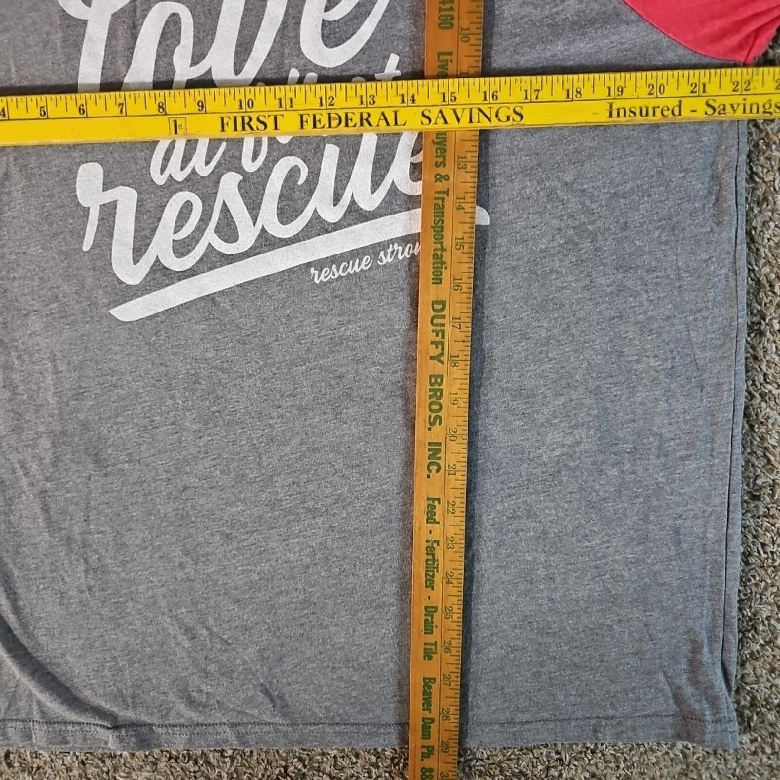 Other It Was Love At First Rescue Rescue Strong XL Raglan Shirt Size US XL / EU 56 / 4 - 4 Thumbnail