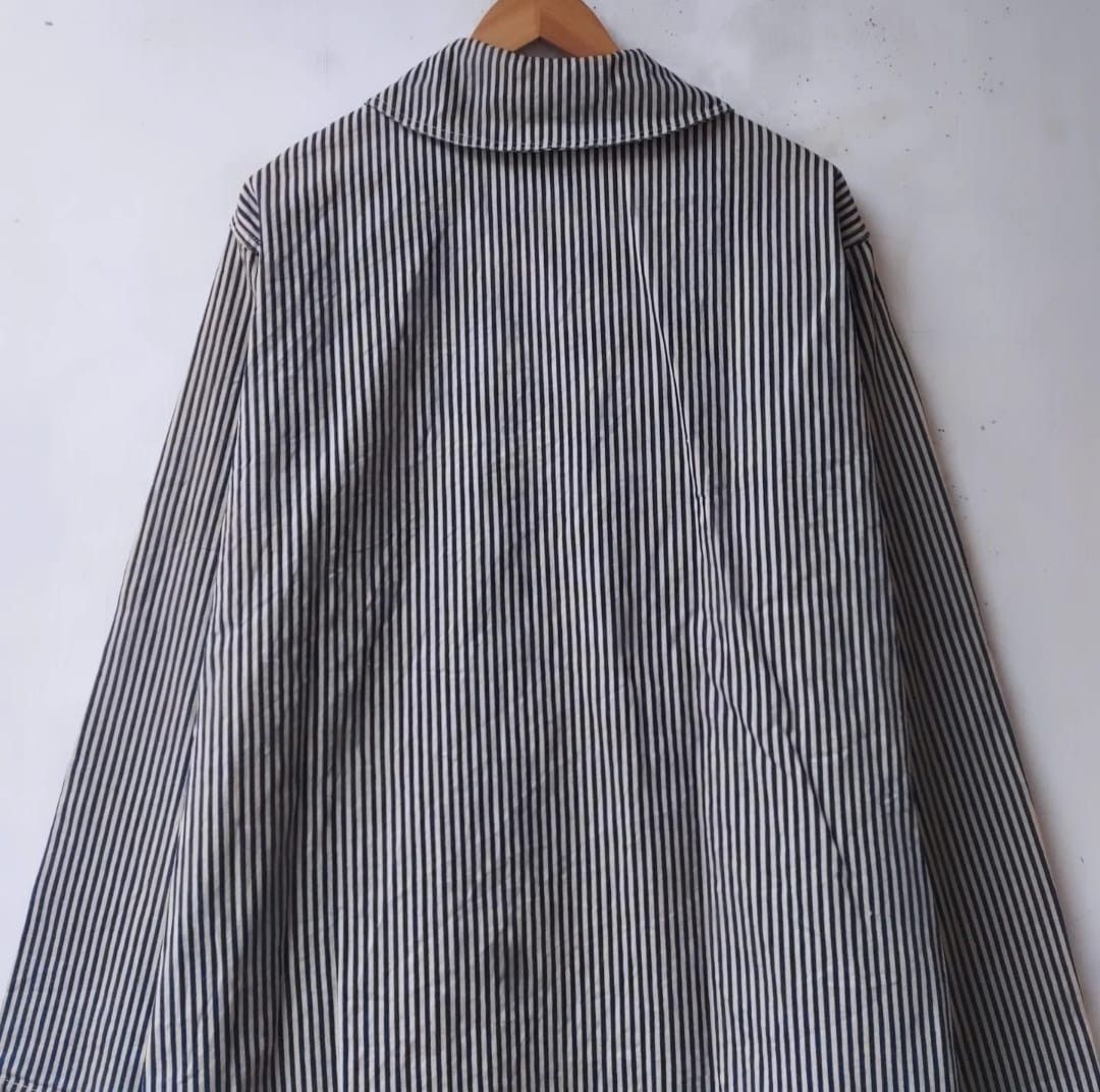 Buzz Rickson's × Toyo Enterprises BUZZ RICKSON'S US Navy Shawl Colar Hickory Work Jacket Size US L / EU 52-54 / 3 - 7 Thumbnail