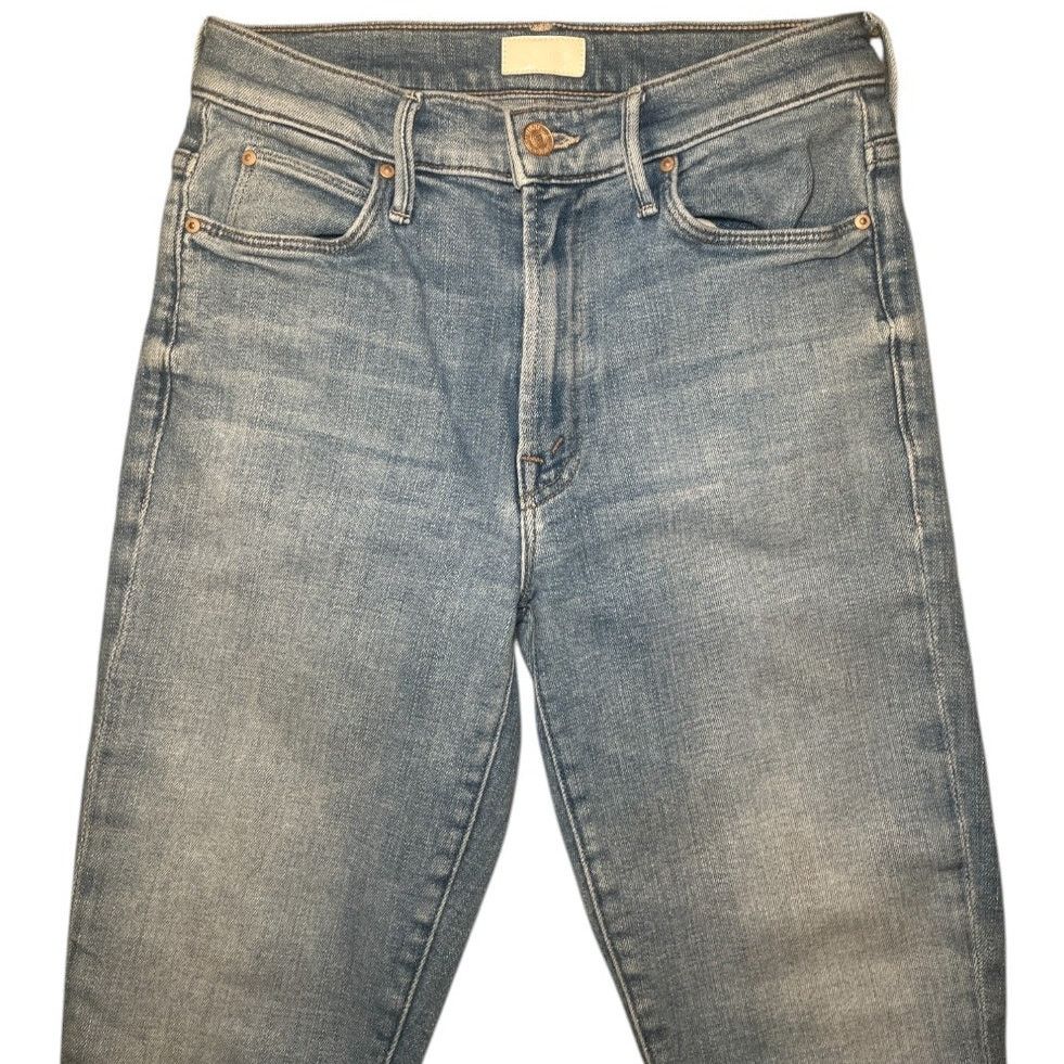 MOTHER MOTHER The Stunner Zip Ankle Step Fray Blue Jeans Denim 26 Size 26" / US 2 / IT 38 - 6 Thumbnail