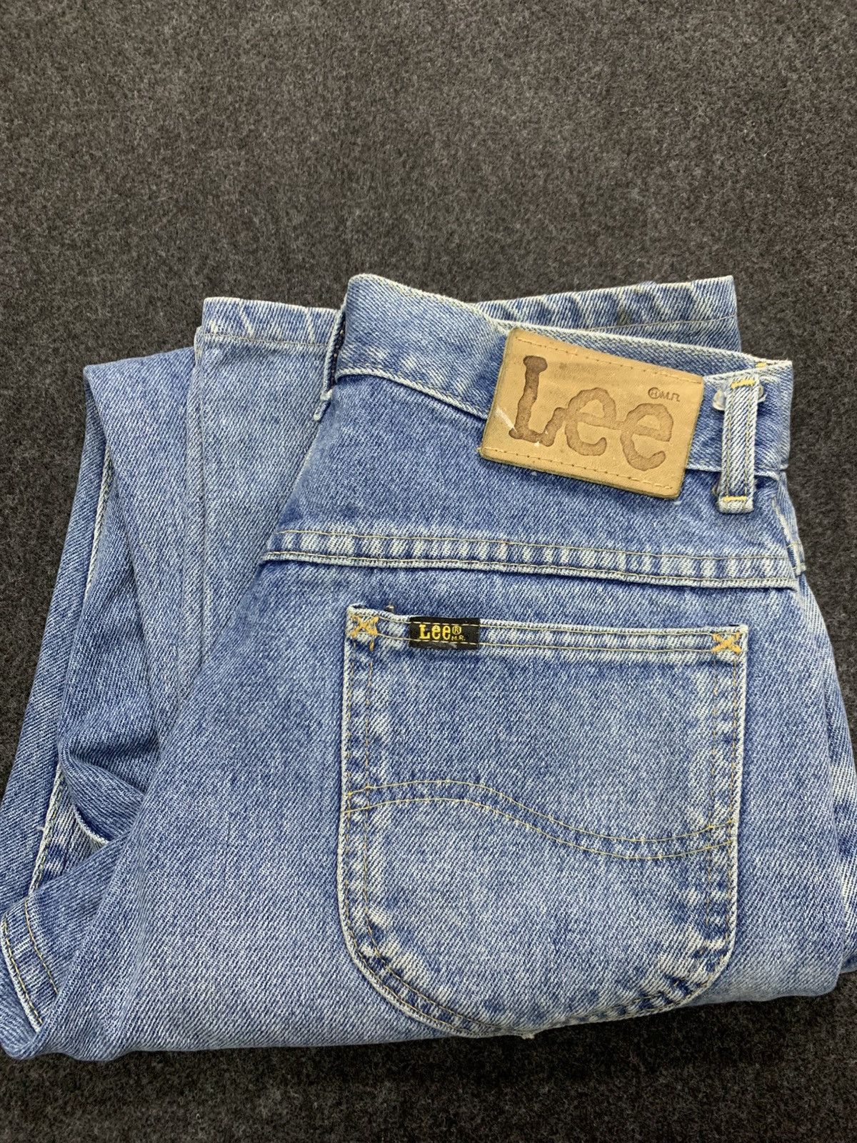 Lee Vintage 70s LEE RIDER JEANS.zip talon made in USA. Size US 30 / EU 46 - 12 Thumbnail