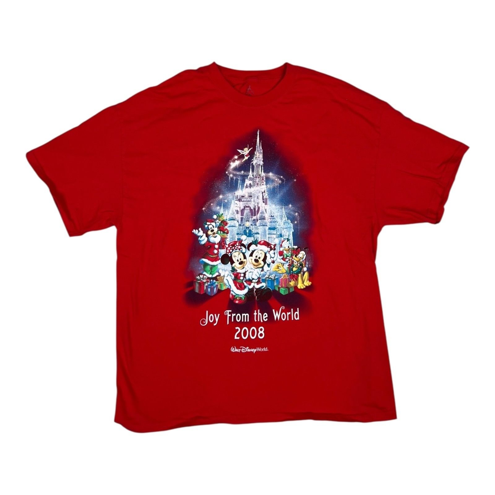 Disney Walt Disney World T-Shirt Mens XL Red "Joy From The World" C Size US XL / EU 56 / 4 - 1 Thumbnail