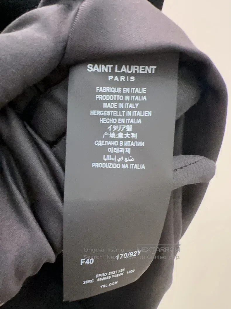 Saint Laurent Paris Saint Laurent Paris Black Short Sleeve Dress Size S / US 4 / IT 40 - 6 Thumbnail