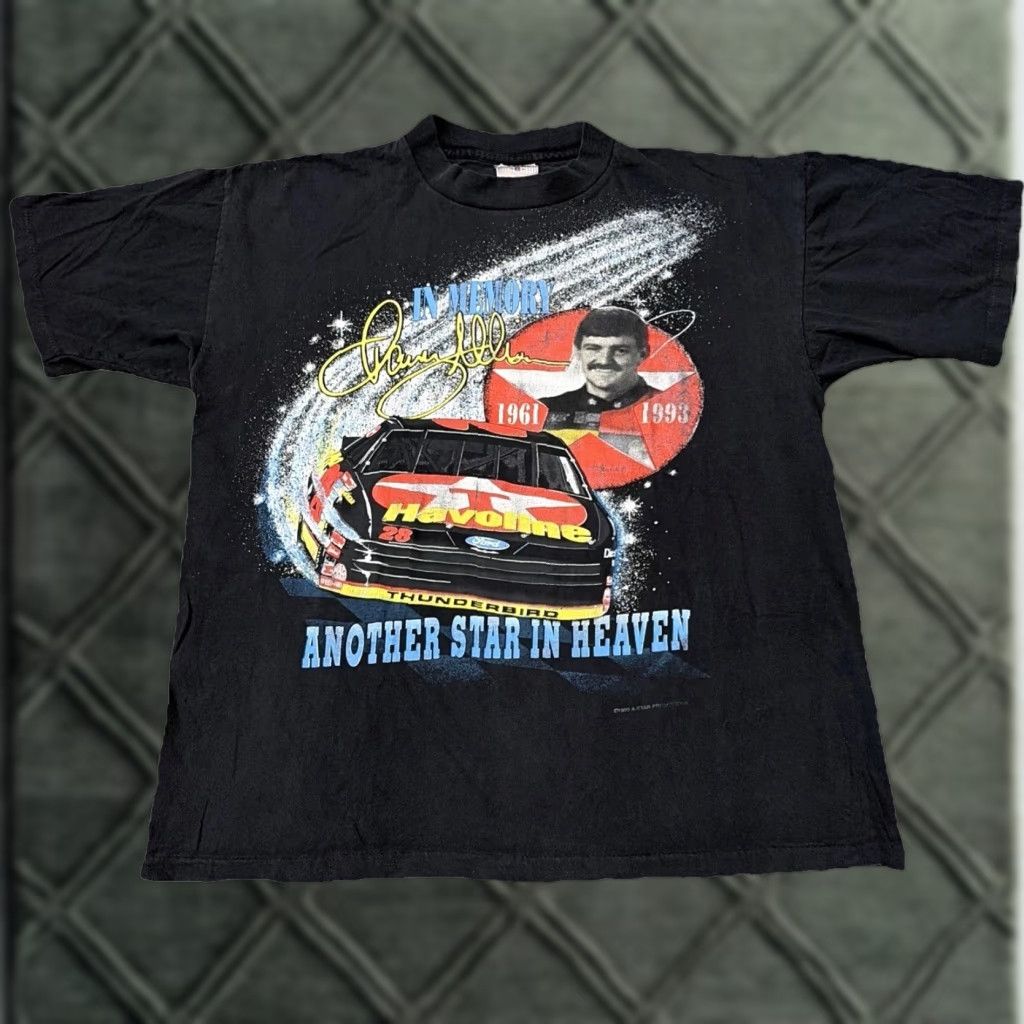 NASCAR VINTAGE 1993 Davey Allison Memorial Black NASCAR Racing T-Shirt Large Mens L Black Racing Memorial Davey Allison 1993 NASCAR Shirt Size US L / EU 52-54 / 3 - 1 Thumbnail