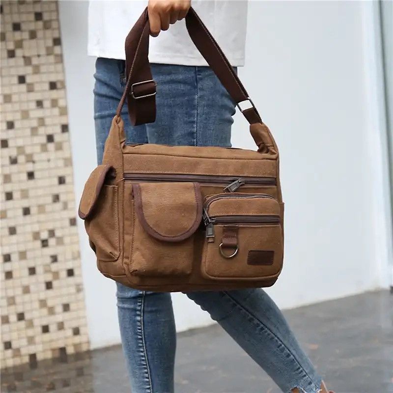 Japanese Brand × Vintage Vintage Water Resistant Waxed Crossbody Bags Size ONE SIZE - 4 Thumbnail