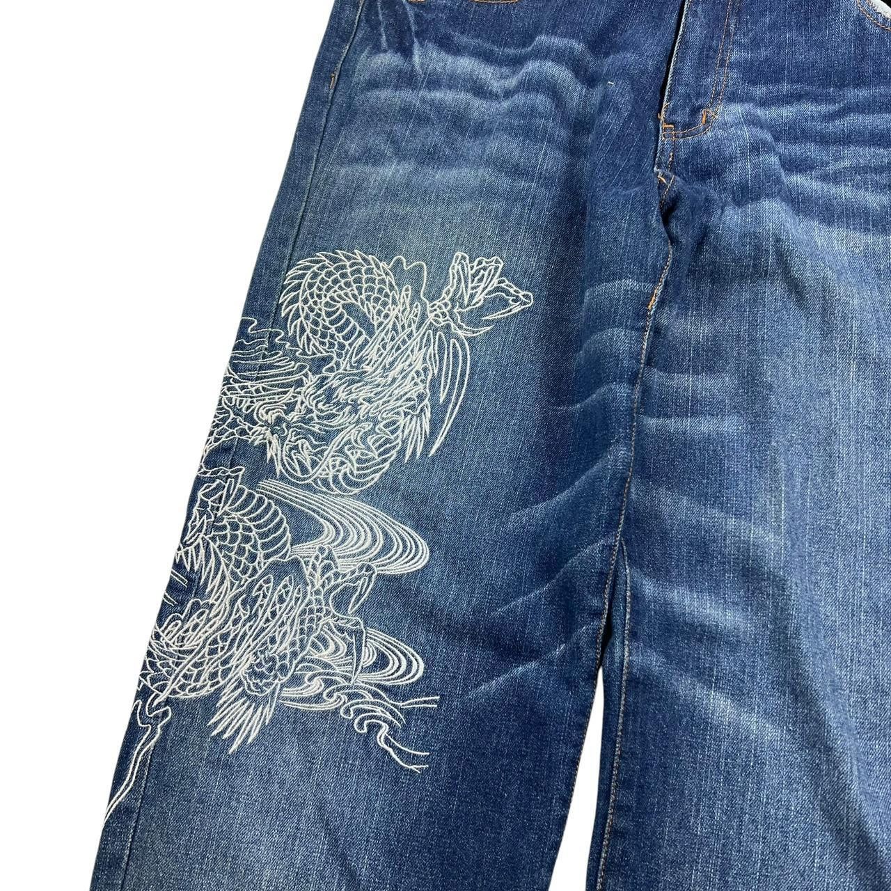 Dogtown Vintage Embroidered Dragon Dog Town Japanese Jeans Waist 36 Size US 36 / EU 52 - 2 Thumbnail