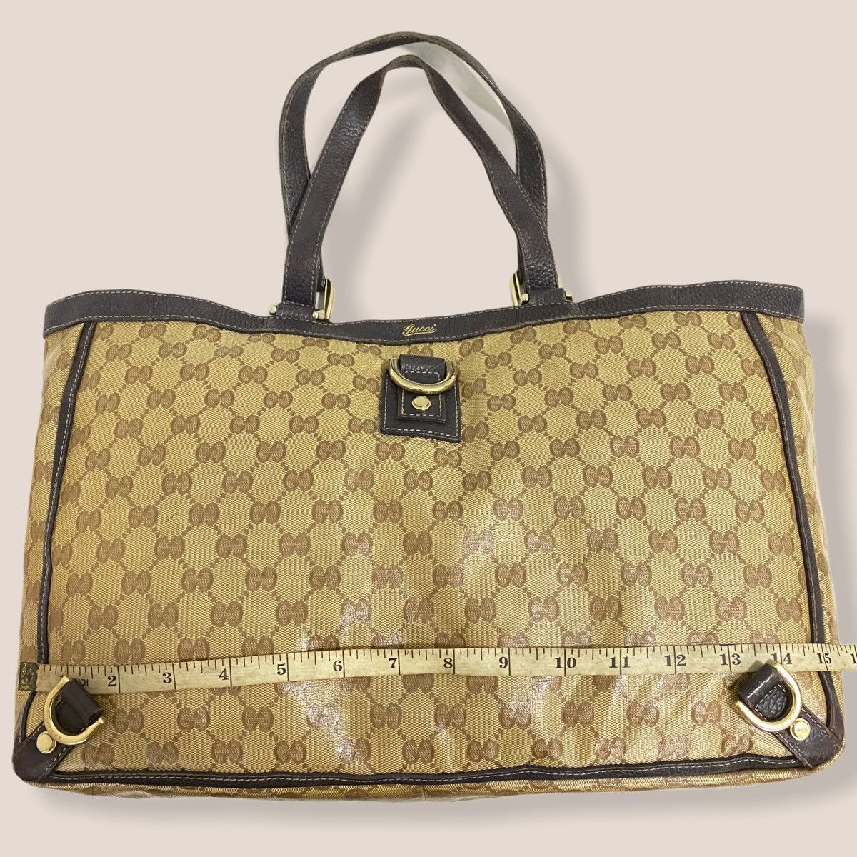 Gucci ‼️LASTDROP‼️ AUTHENTIC GUCCI GG CRYSTAL ABBEY D-RING TOTE BAG Size ONE SIZE - 13 Thumbnail
