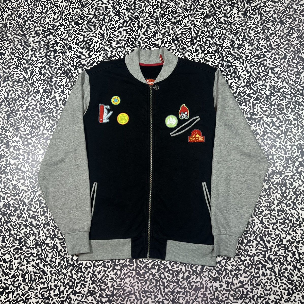 Mambo Vintage Y2K Mambo Surf Patchwork Style Zip Sweatshirt Bomber Size US M / EU 48-50 / 2 - 1 Thumbnail