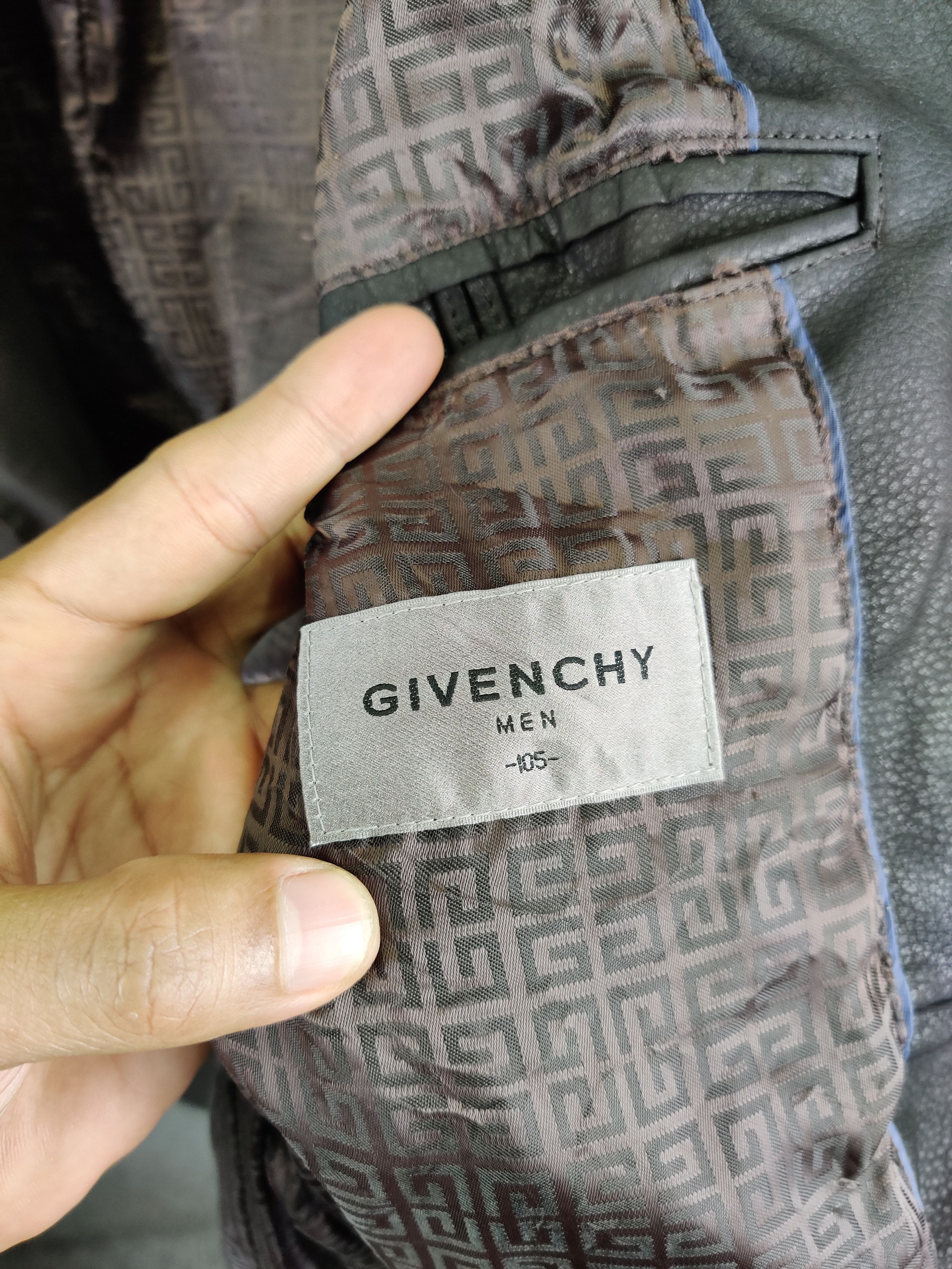 Givenchy Vintage Givenchy Brown Leather Blazer Coat Jacket Size US L / EU 52-54 / 3 - 9 Thumbnail