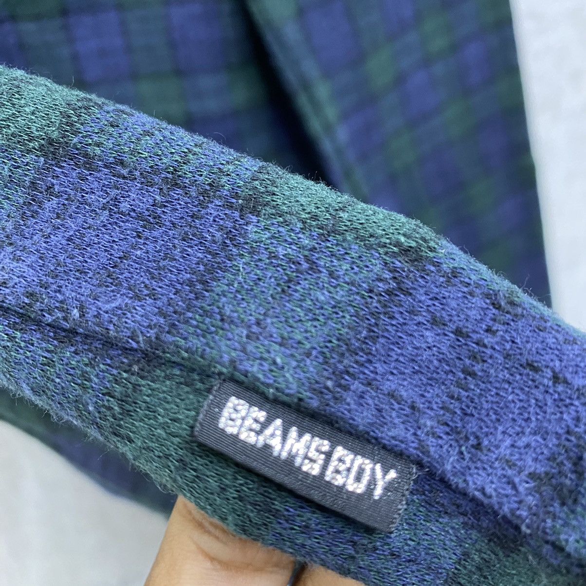 Beams Japan Vintage Beams Boy Plaid Cardigan Japan Designer Knit Green Size US XS / EU 42 / 0 - 9 Thumbnail