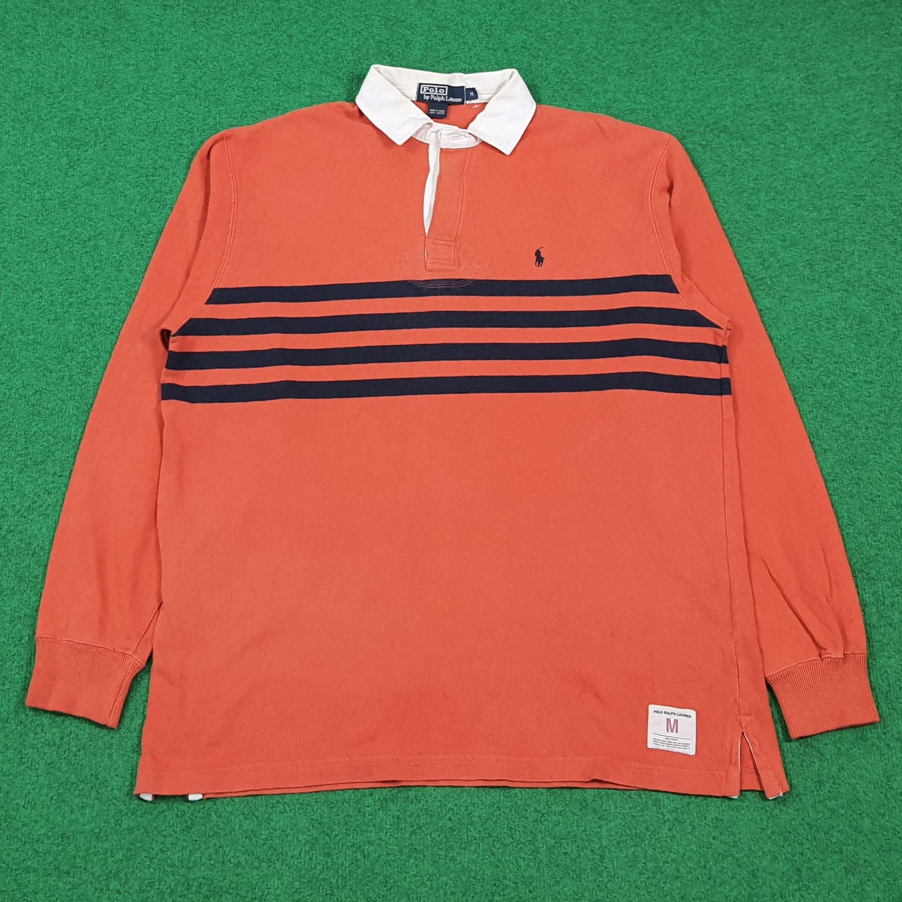 Polo Ralph Lauren Vintage Polo Ralph Lauren Rugby Shirt Striped E1N15 Size US L / EU 52-54 / 3 - 1 Thumbnail