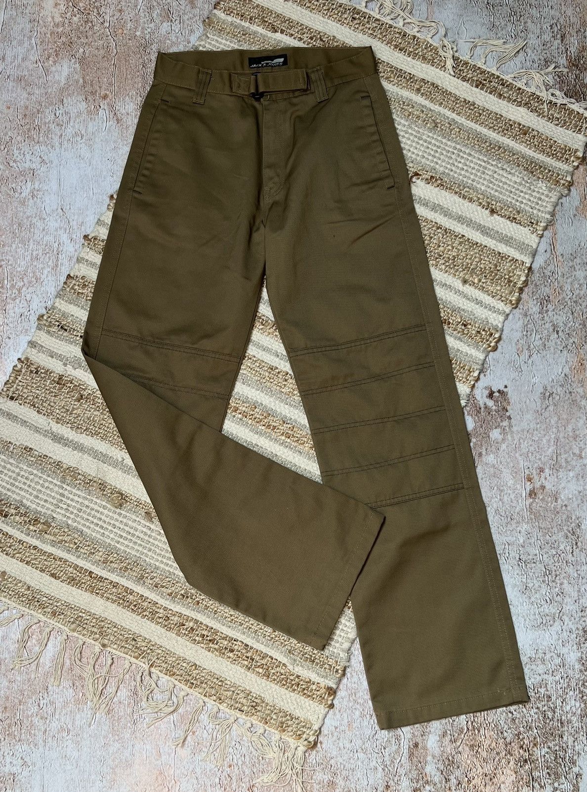 Jack & Jones × Japanese Brand × Vintage Jack & Jones vintage belted work pants Size US 32 / EU 48 - 1 Thumbnail