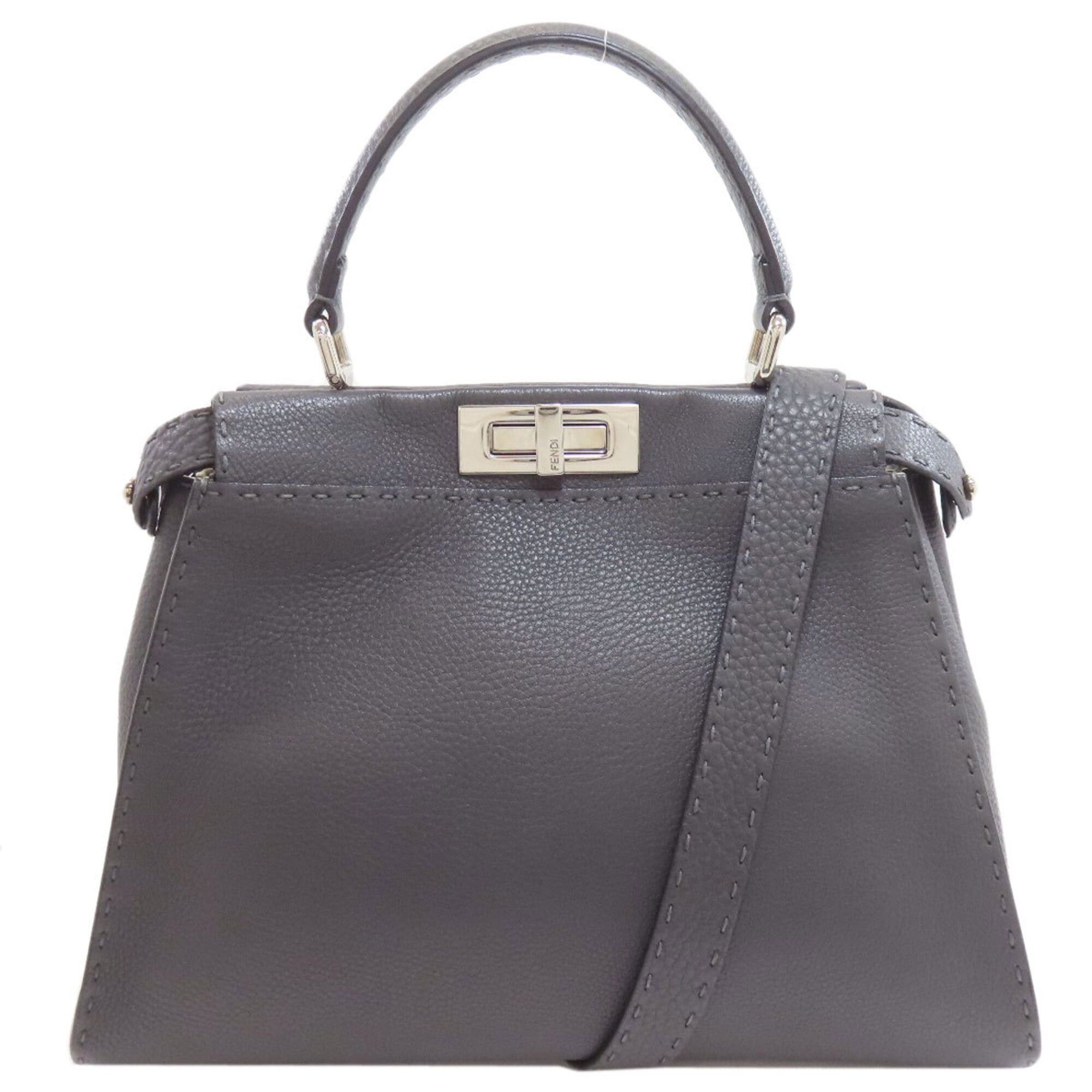 Fendi Fendi Peekaboo Medium Selleria 2-Way Handbag, Calfskin, Women's FENDI Size ONE SIZE - 1 Thumbnail