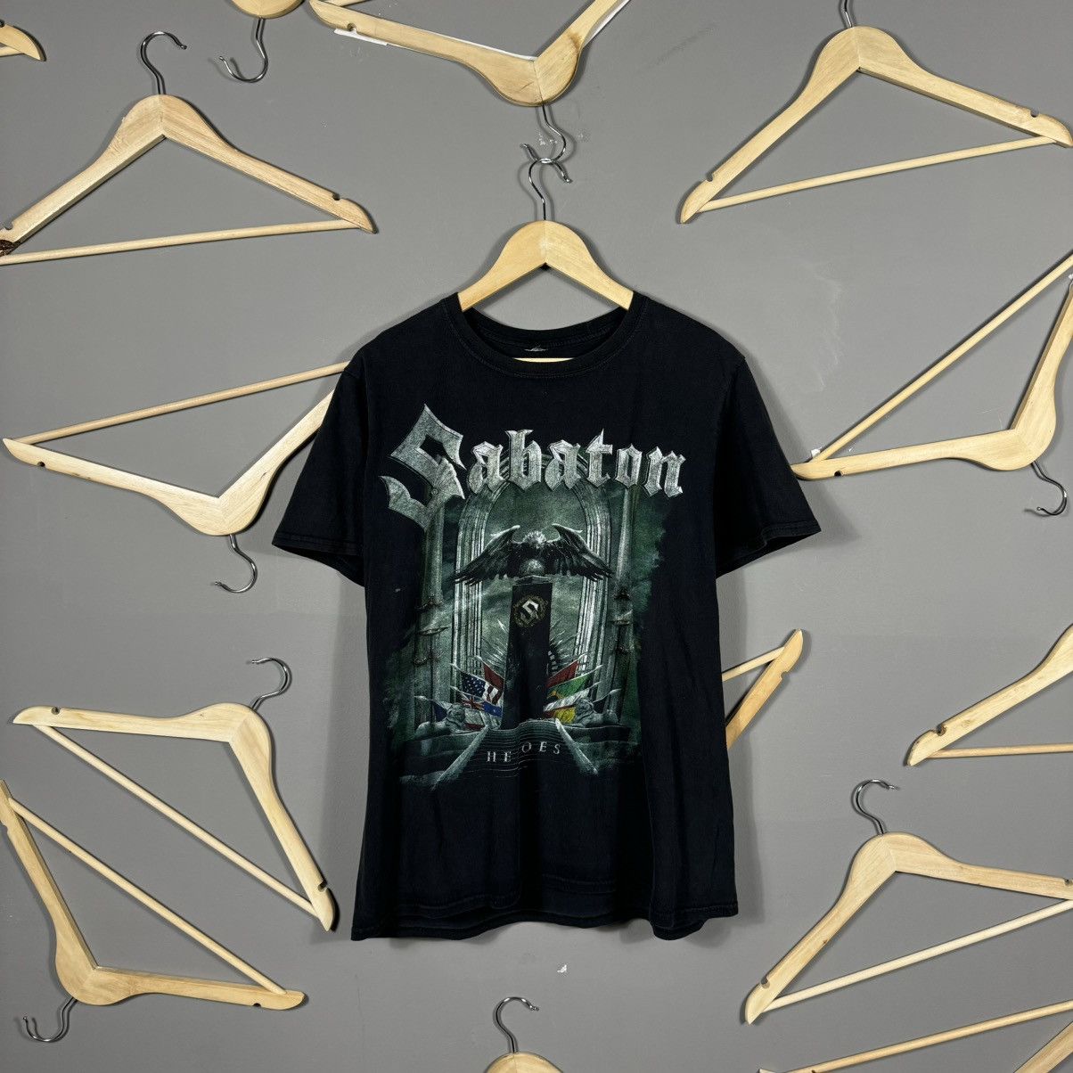 Band Tees × Vintage Sabaton To Hell And Back Heroes T-shirt Size US M / EU 48-50 / 2 - 1 Thumbnail