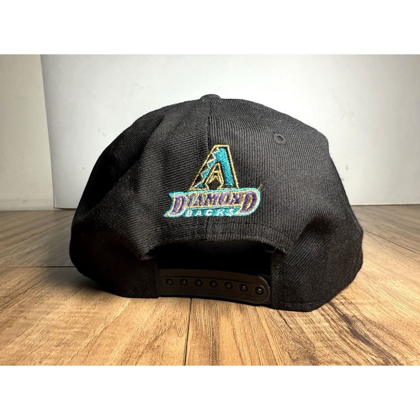 New Era VINTAGE New Era Baseball Cap Mens One Size Black HERITAGE ARIZONA DIAMONDBACKS SNAPBACK COOPERSTOWN VTG RETRO 90s LOGO Size ONE SIZE - 5 Thumbnail
