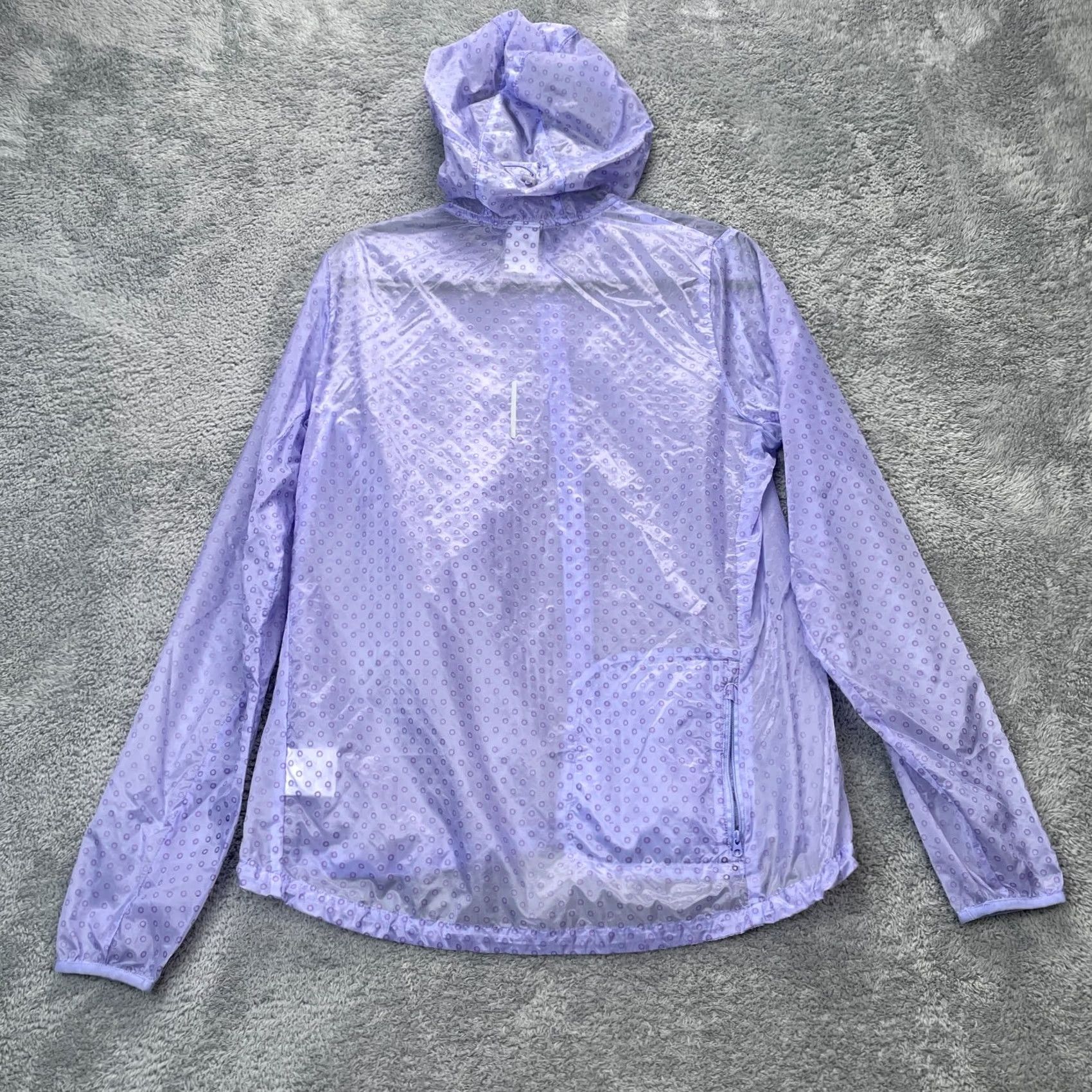 Nike Nike Womens Large Purple Windbreaker Jacket Running Jogging Performance Hooded Size L / US 10 / IT 46 - 2 Thumbnail