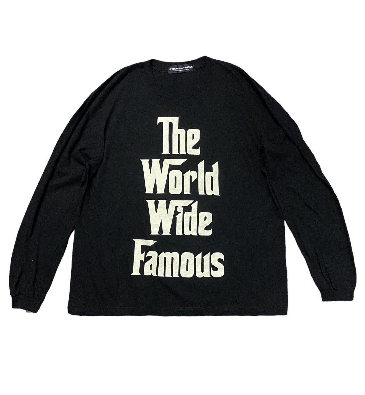 world オファー wide famous ロングtシャツ