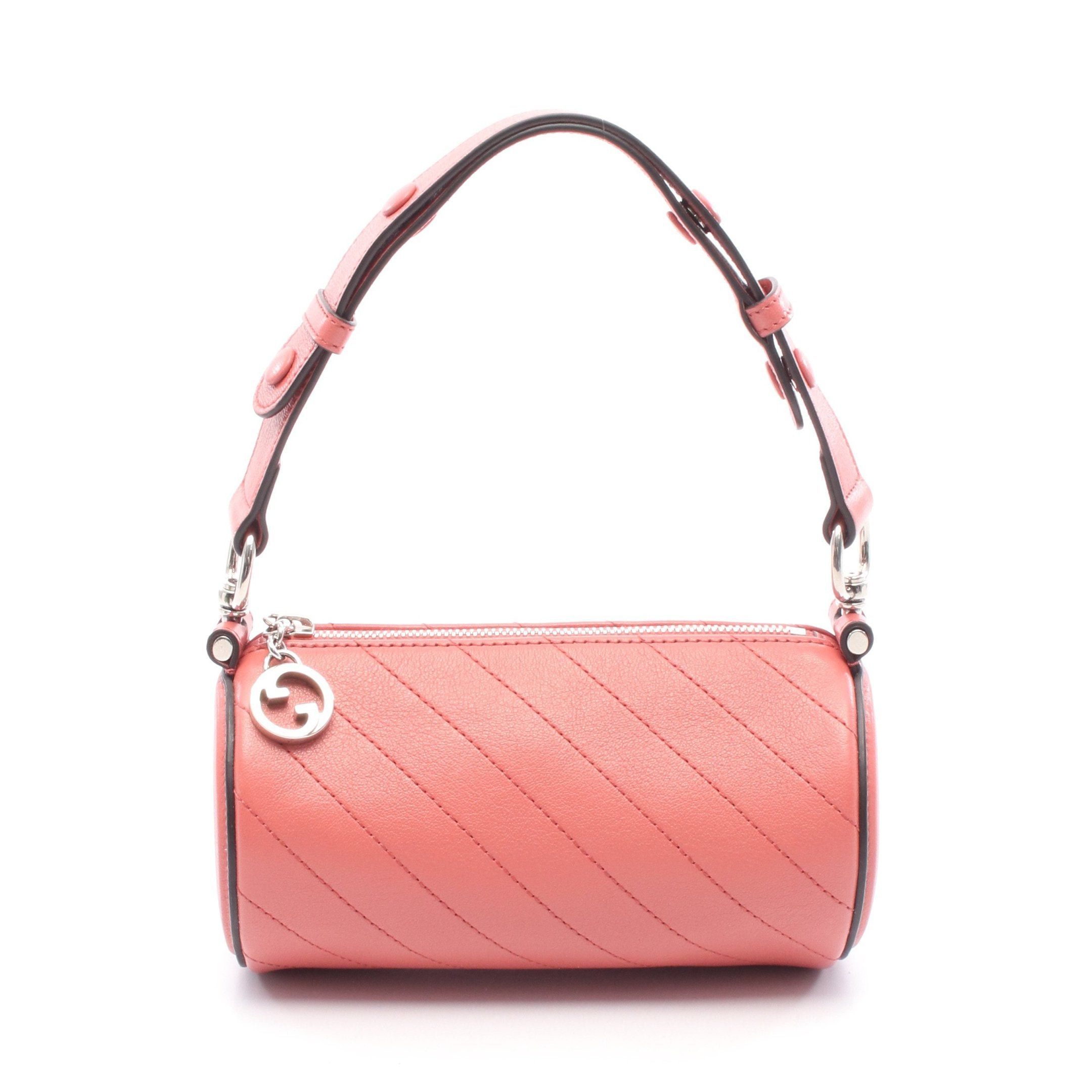 Gucci Blondie Mini One Shoulder Bag Leather Pink, Women's