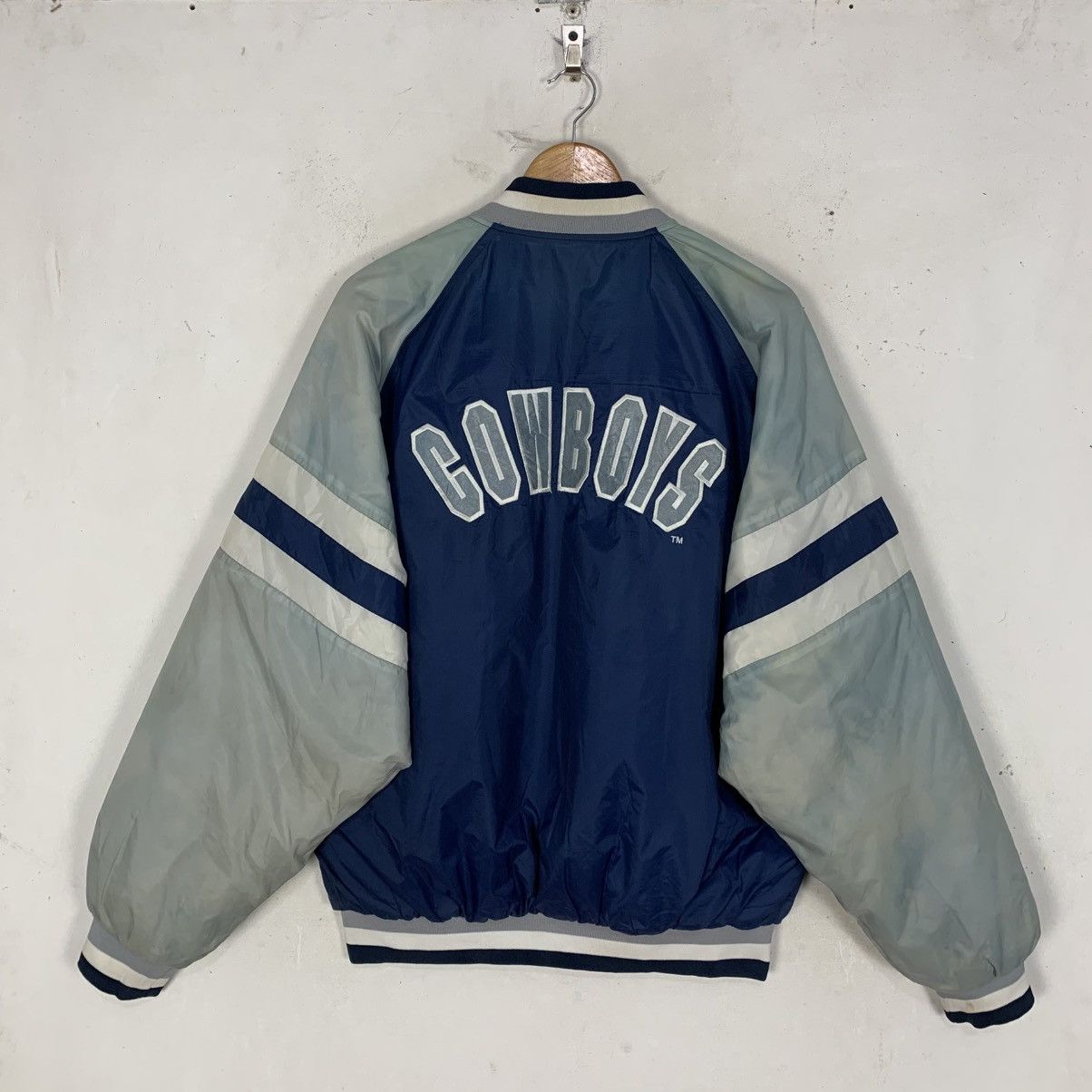 Jerzees vintage Jerzees Dallas Cowboys NFL reversible bomber jacket Size US L / EU 52-54 / 3 - 8 Thumbnail