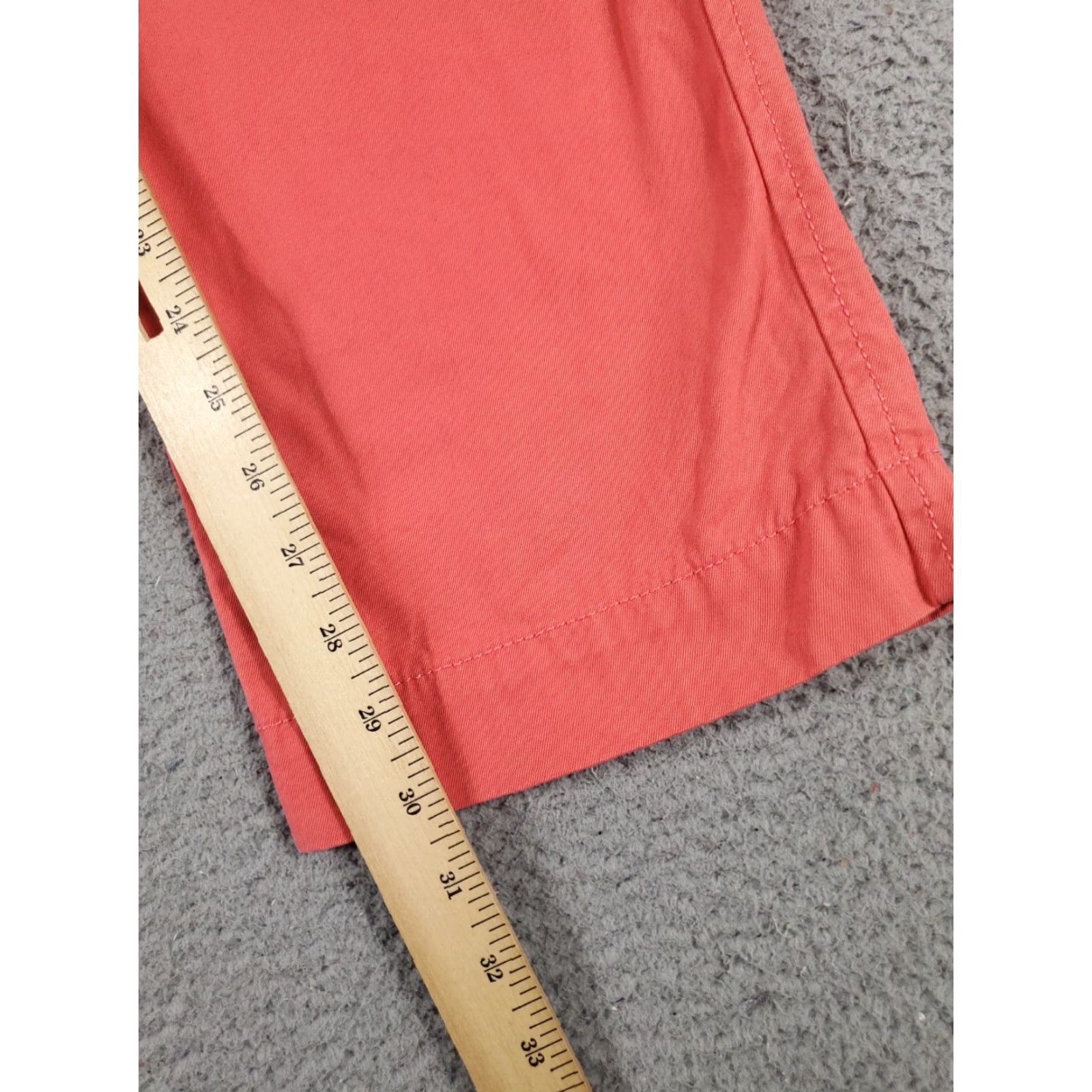 Tommy Hilfiger VINTAGE Tommy Hilfiger Pants Men 34x30 Chino Flat Front Casual Button Zip Pink Cotton Size US 34 / EU 50 - 5 Thumbnail