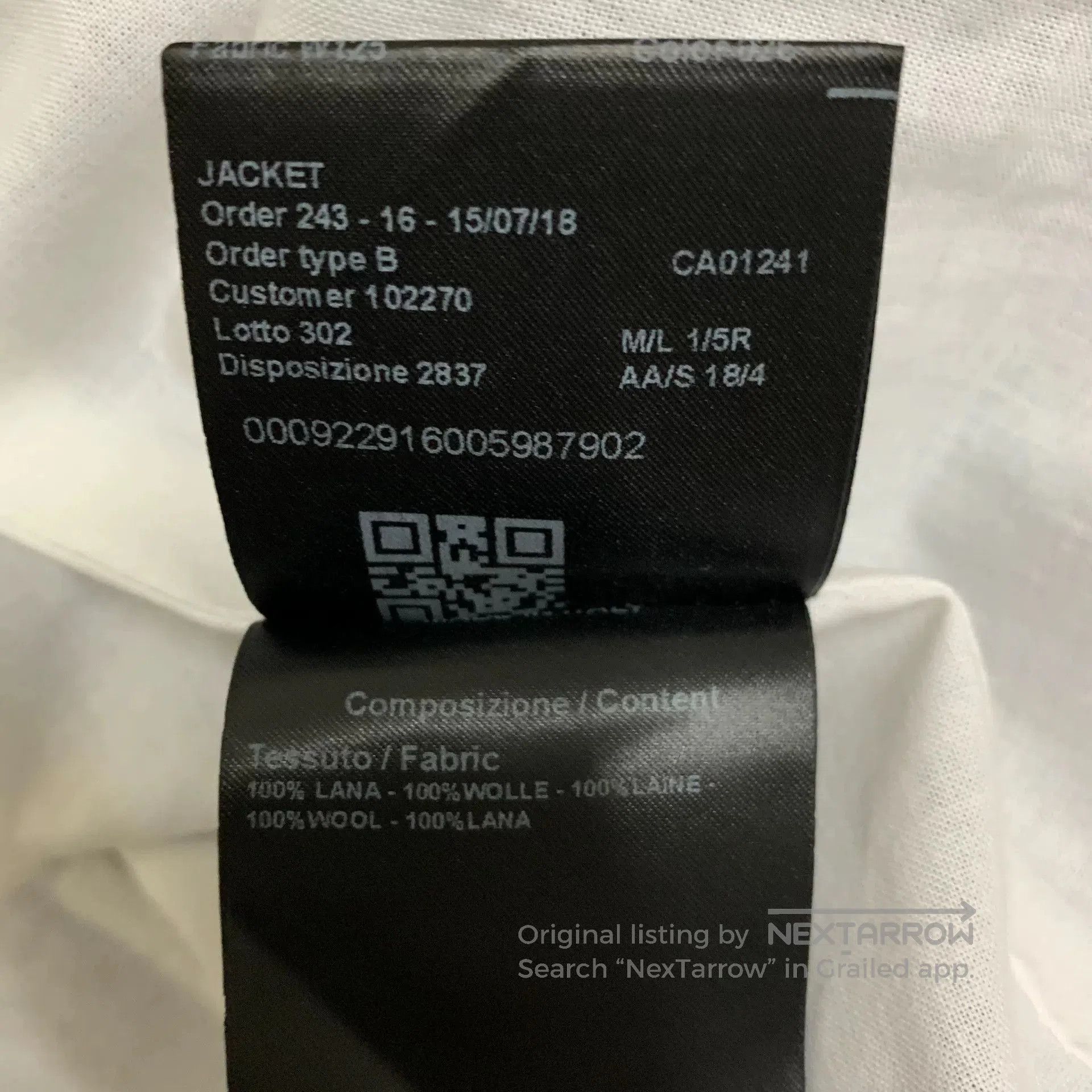 Calvin Klein 205W39NYC Calvin Klein Wool Prince of Wales Suit. Size US S / EU 44-46 / 1 - 7 Thumbnail