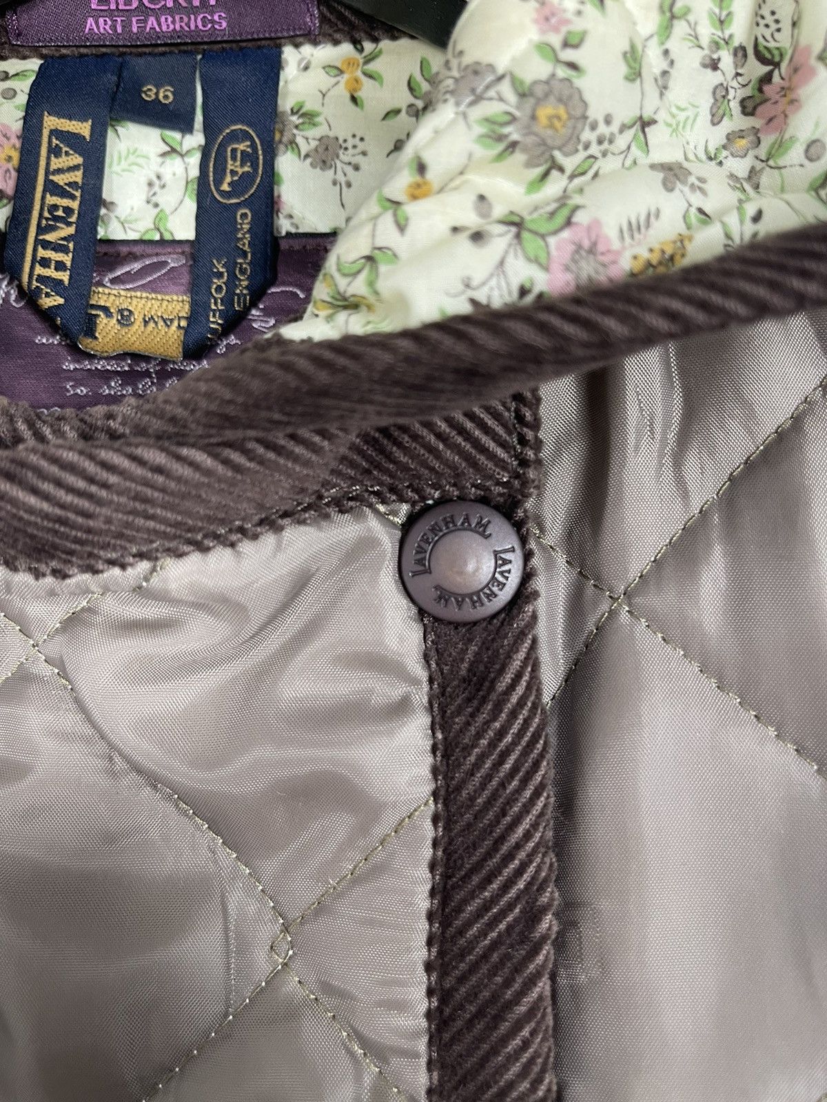 Designer × Lavenham Vintage Lavenham Quilted Jacket Size XS / US 0-2 / IT 36-38 - 7 Thumbnail