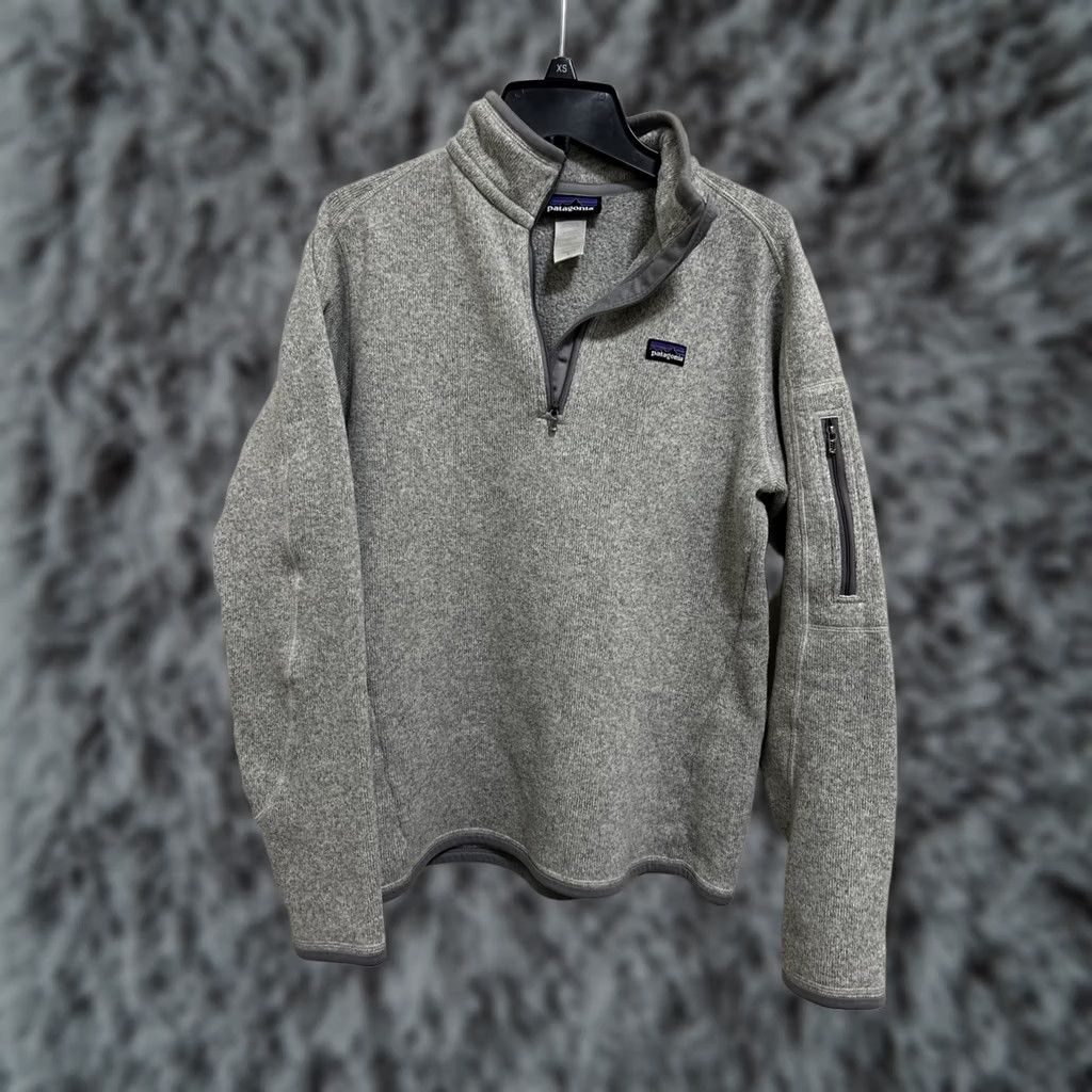 Patagonia Patagonia Better Sweater Womens Medium Gray 1/4 Zip Fleece Pullover Knit 25616 Size M / US 6-8 / IT 42-44 - 1 Thumbnail