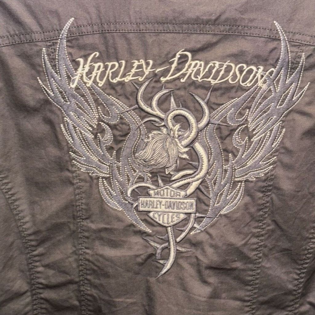 Harley Davidson HARLEY DAVIDSON Brown Military Jacket Coat Small Medium Size M / US 6-8 / IT 42-44 - 6 Thumbnail