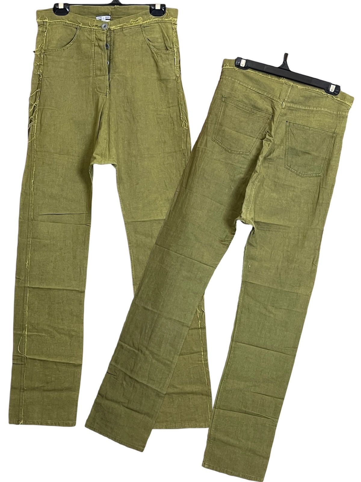 Marc Le Bihan MARC LE BIHAN GREEN OLIVE MADE IN FRANCE PANT Size US 30 / EU 46 - 1 Thumbnail