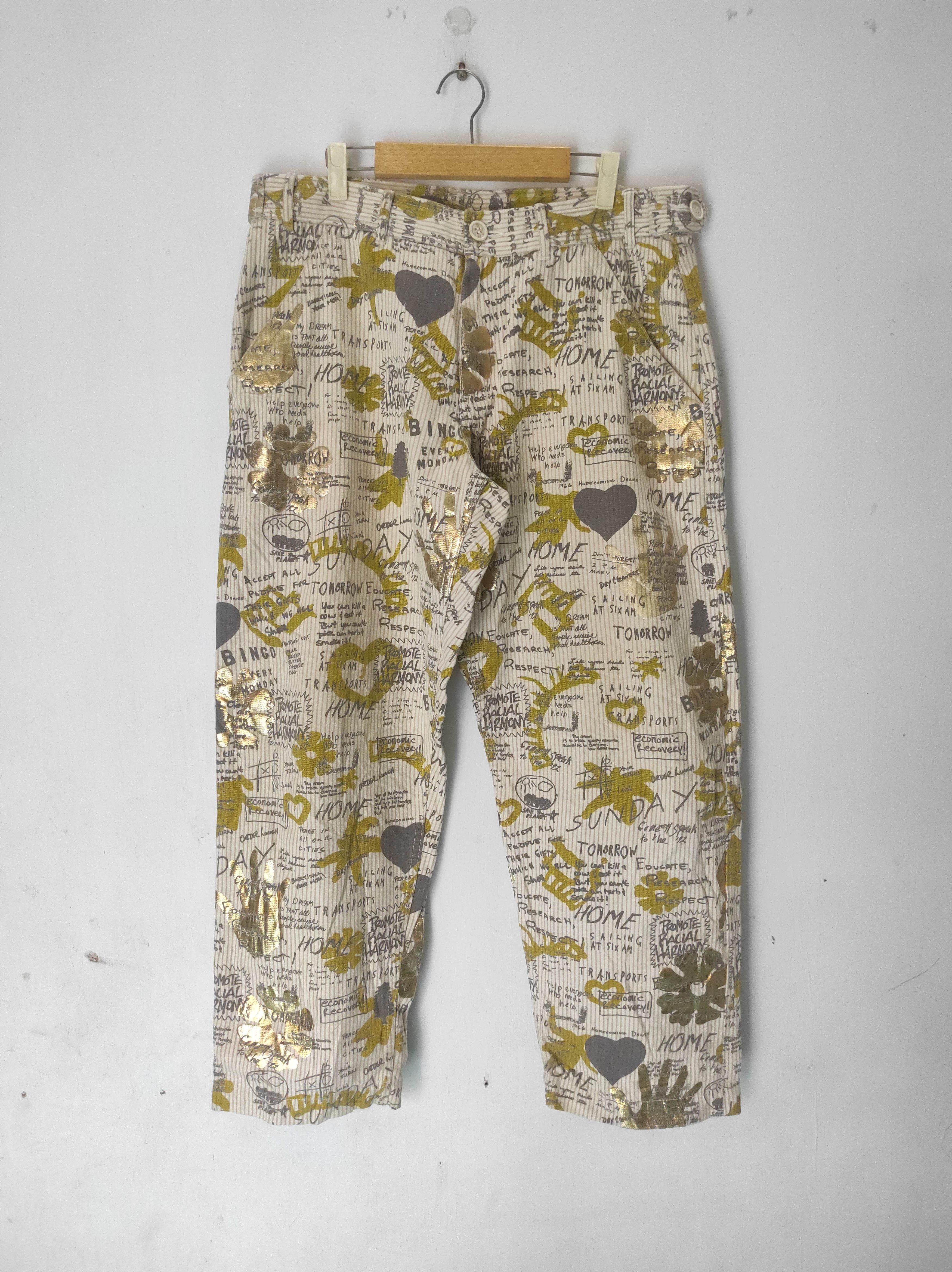 Comme des Garcons Comme Des Garcons Homme Plus AD2006 Printed Pant Size US 32 / EU 48 - 3 Thumbnail