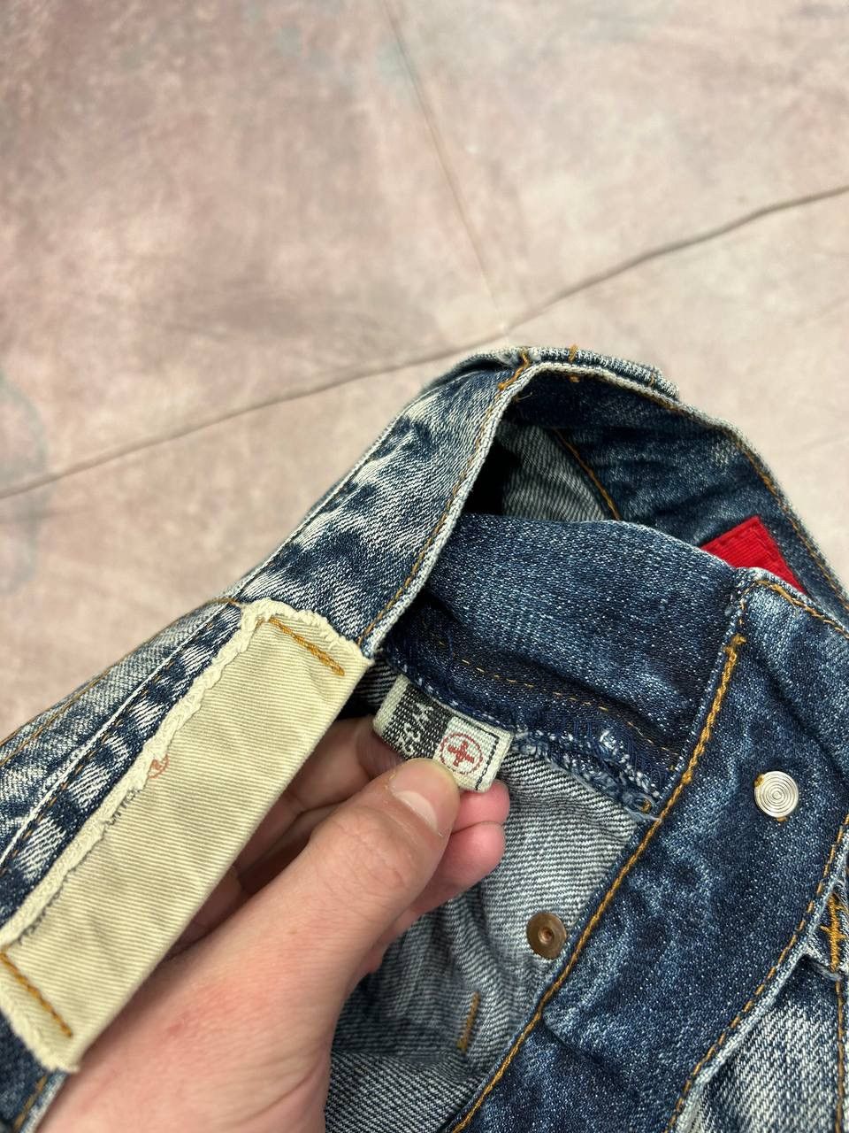 Tornado Mart Vintage TOUGH Jeansmith Multi Pocket Cargo Denim Jeans Size 32 Archive Y2K Distressed Size US 32 / EU 48 - 9 Thumbnail