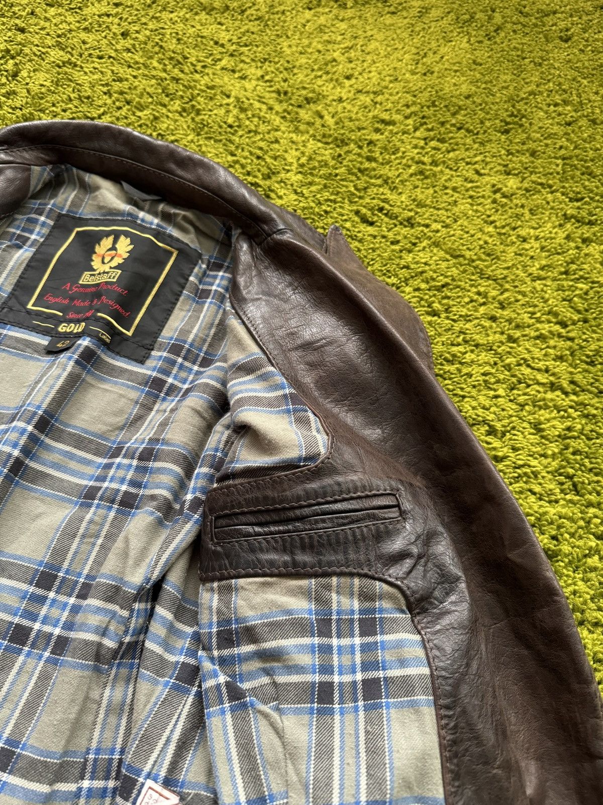 Belstaff × Genuine Leather × Vintage Belstaff 90s vintage racing biker leather jacket Size M / US 6-8 / IT 42-44 - 9 Thumbnail