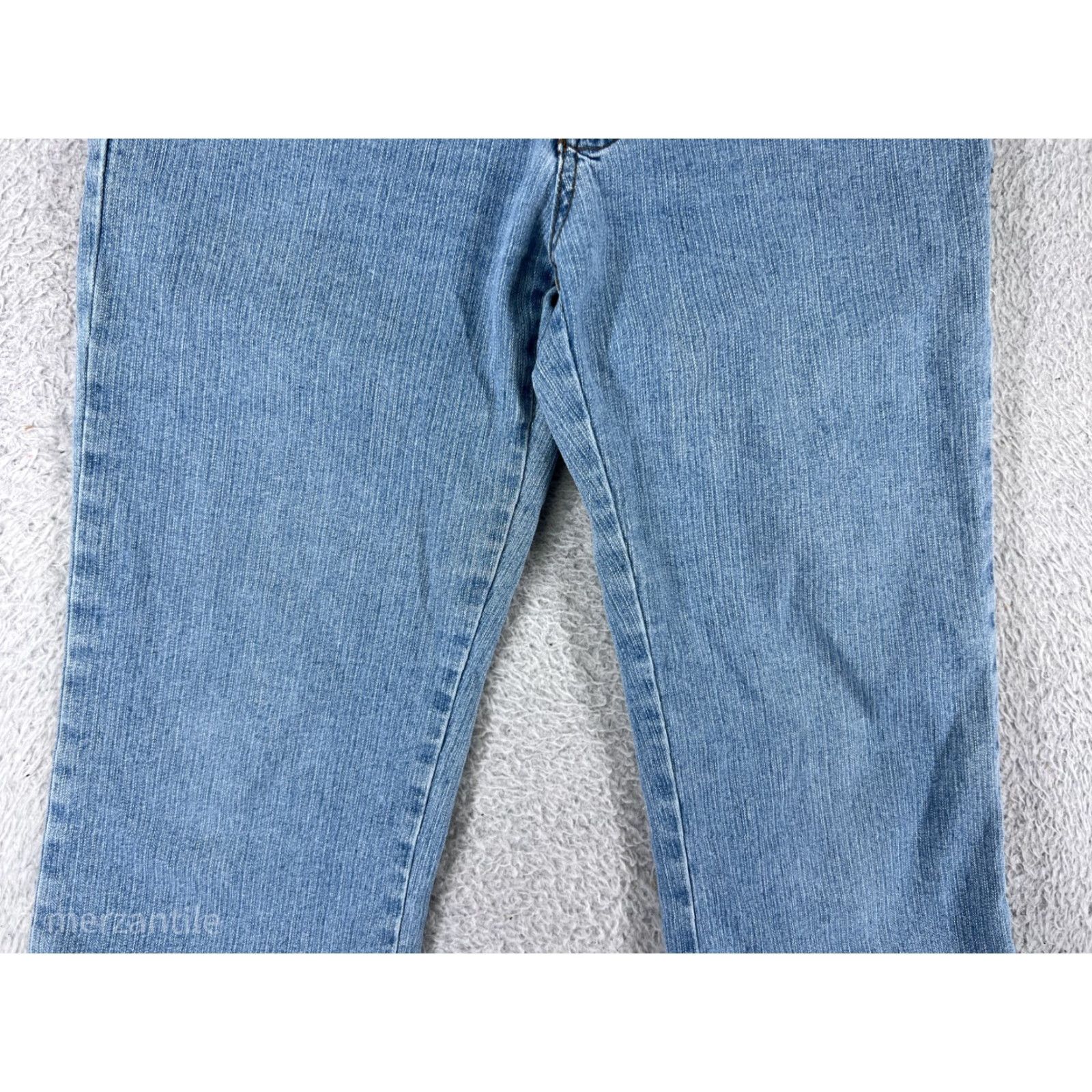 Denime Joyful Jeans Womens 5 Blue Denim Capri Embroidered Embellished Cross Size 27" / US 4 / IT 40 - 6 Thumbnail