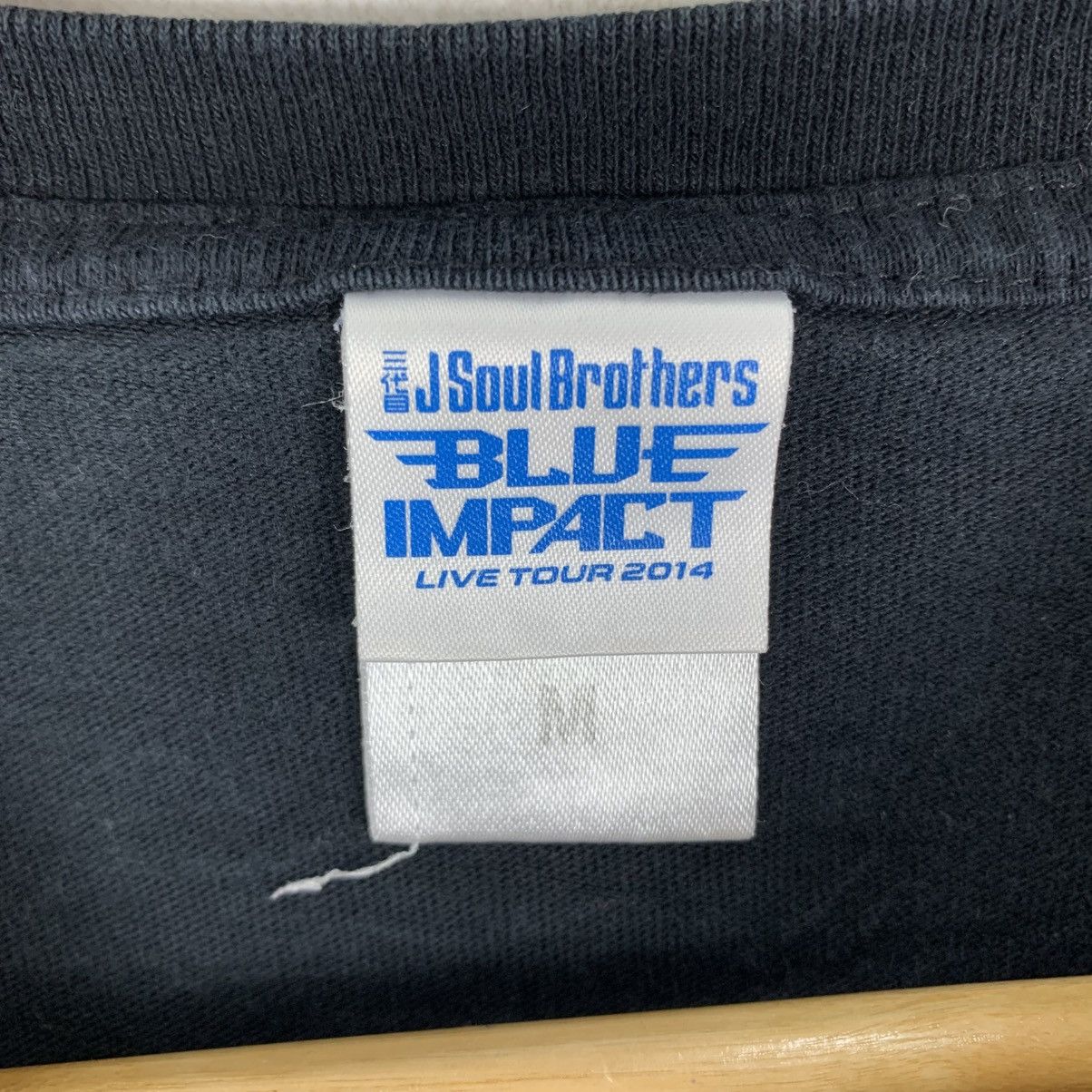 Japanese Brand J SOUL BROTHERS Blue Impact Live Tour 2014 Japanese Tshirt Size US M / EU 48-50 / 2 - 7 Thumbnail