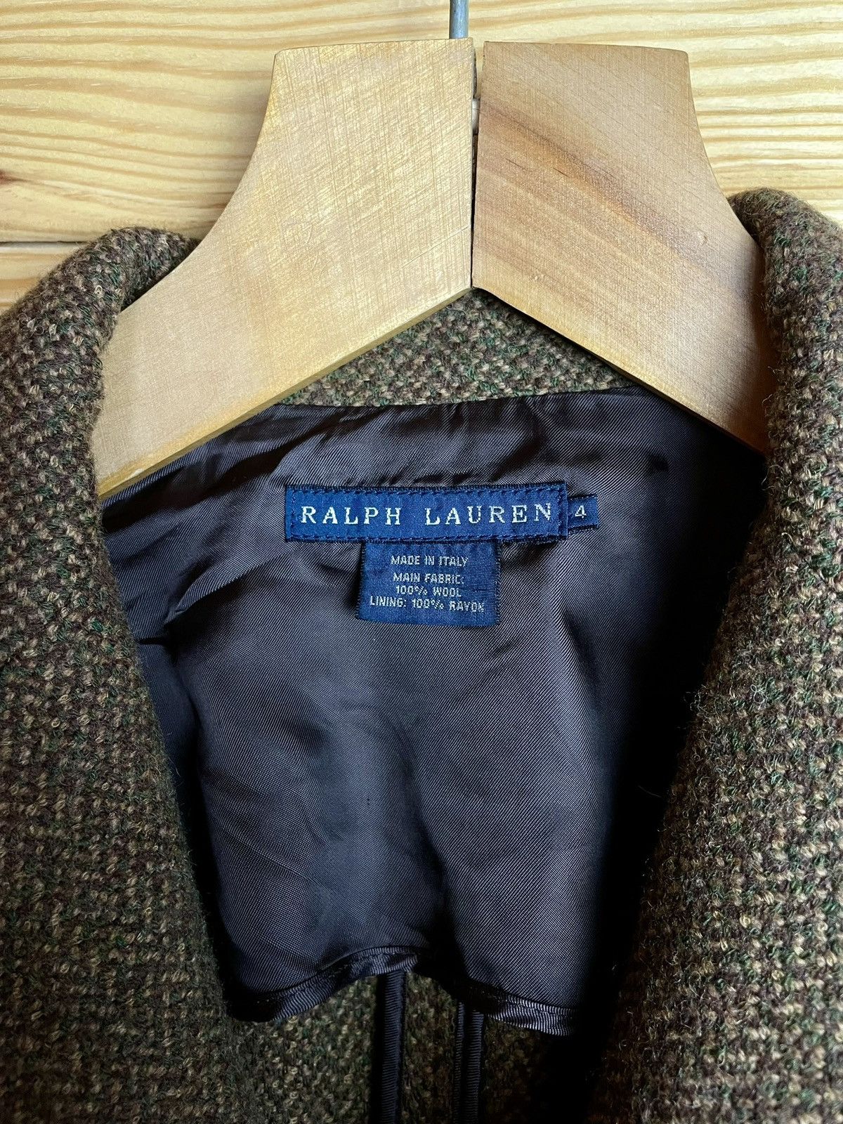 Designer × Polo Ralph Lauren × Vintage Vintage Womens Polo Ralph Lauren Wool Jacket Made In Italy Size S / US 4 / IT 40 - 3 Thumbnail