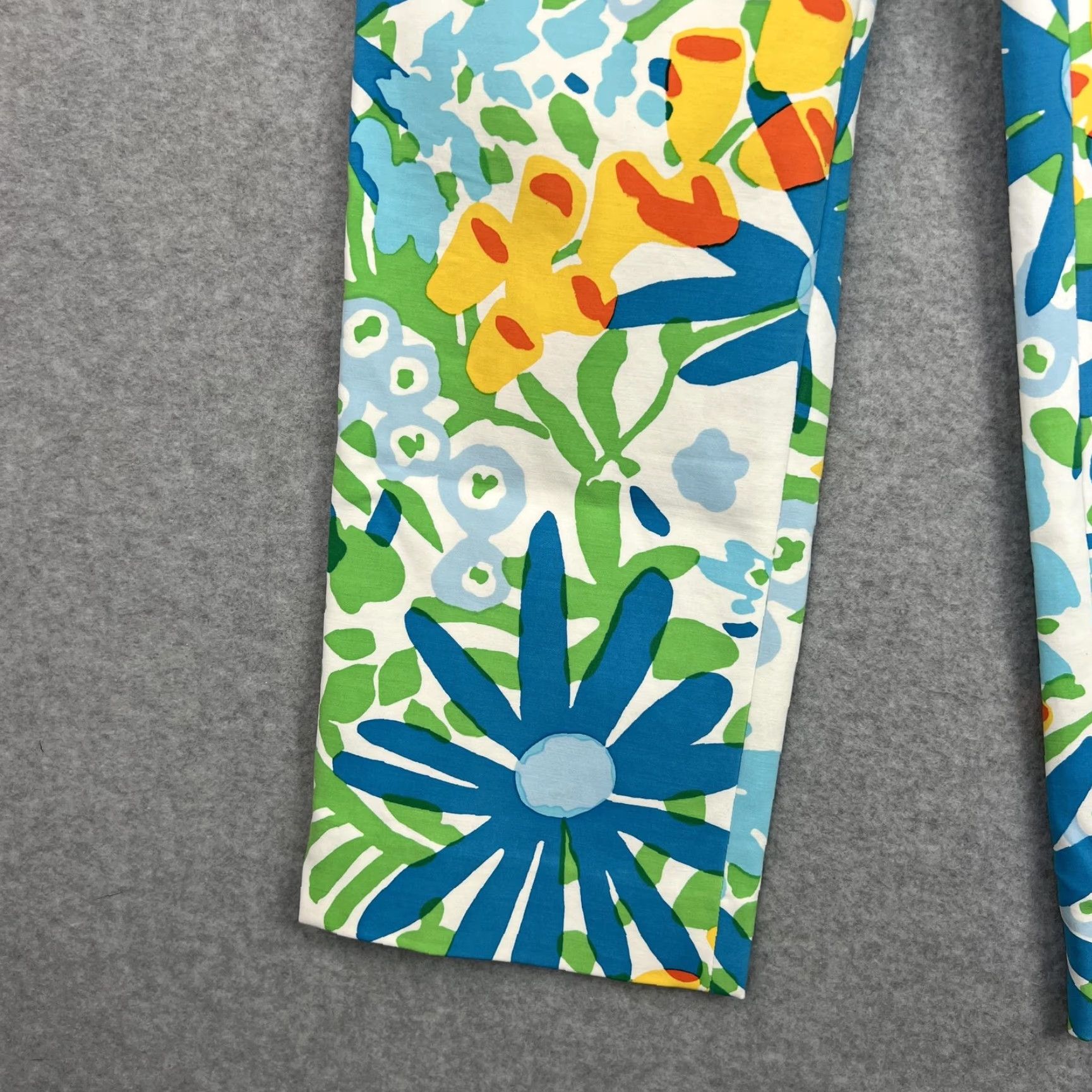 J.McLaughlin J.McLaughlin Pants Womens 0 Multicolor Floral Print Side Zip Straight Leg Bright Size 25" / US 0 / IT 36 - 7 Thumbnail