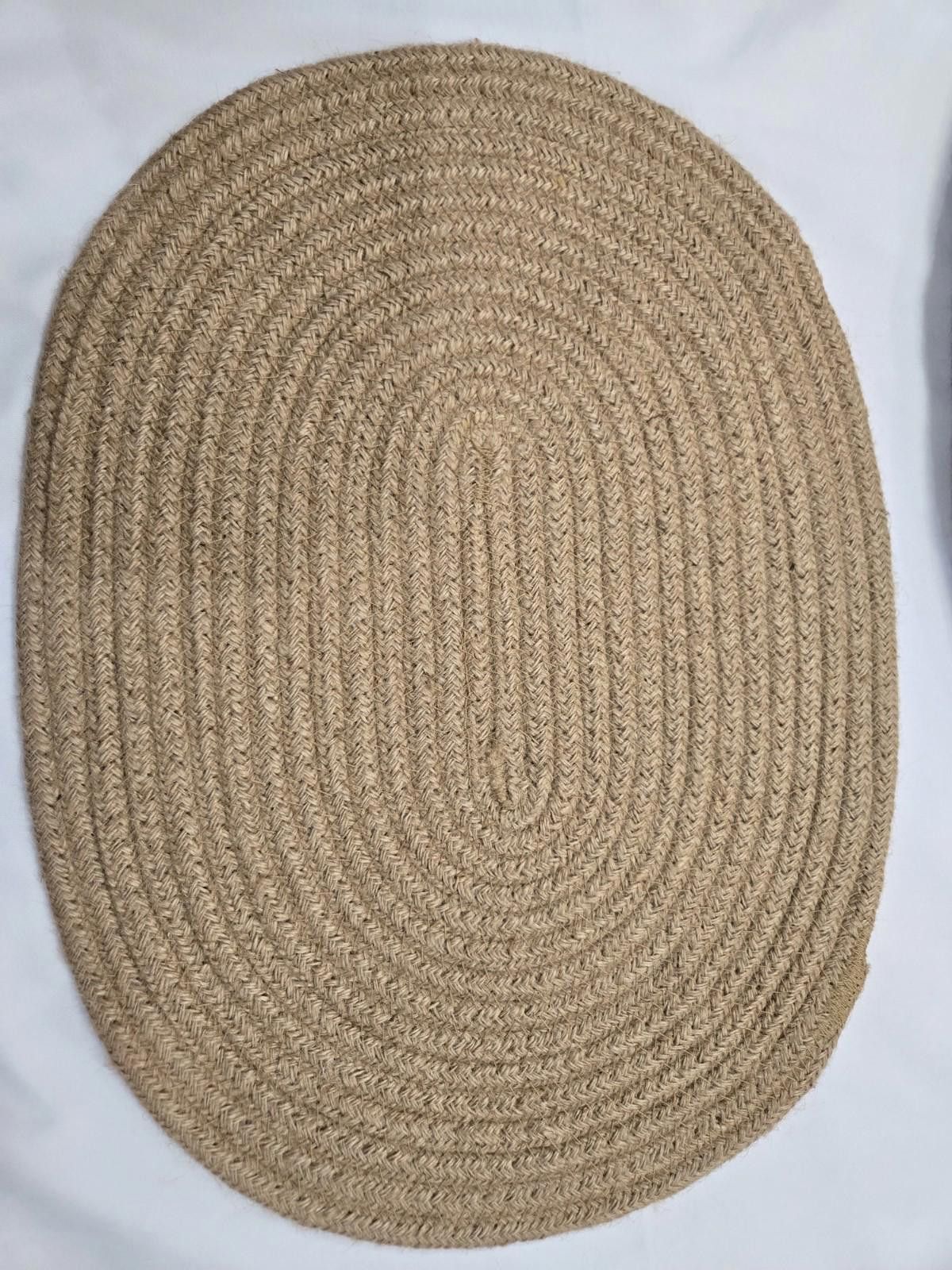 Other 4 Pack Oval Jute Woven Placemats & Round Fabric Coasters Size ONE SIZE - 6 Thumbnail