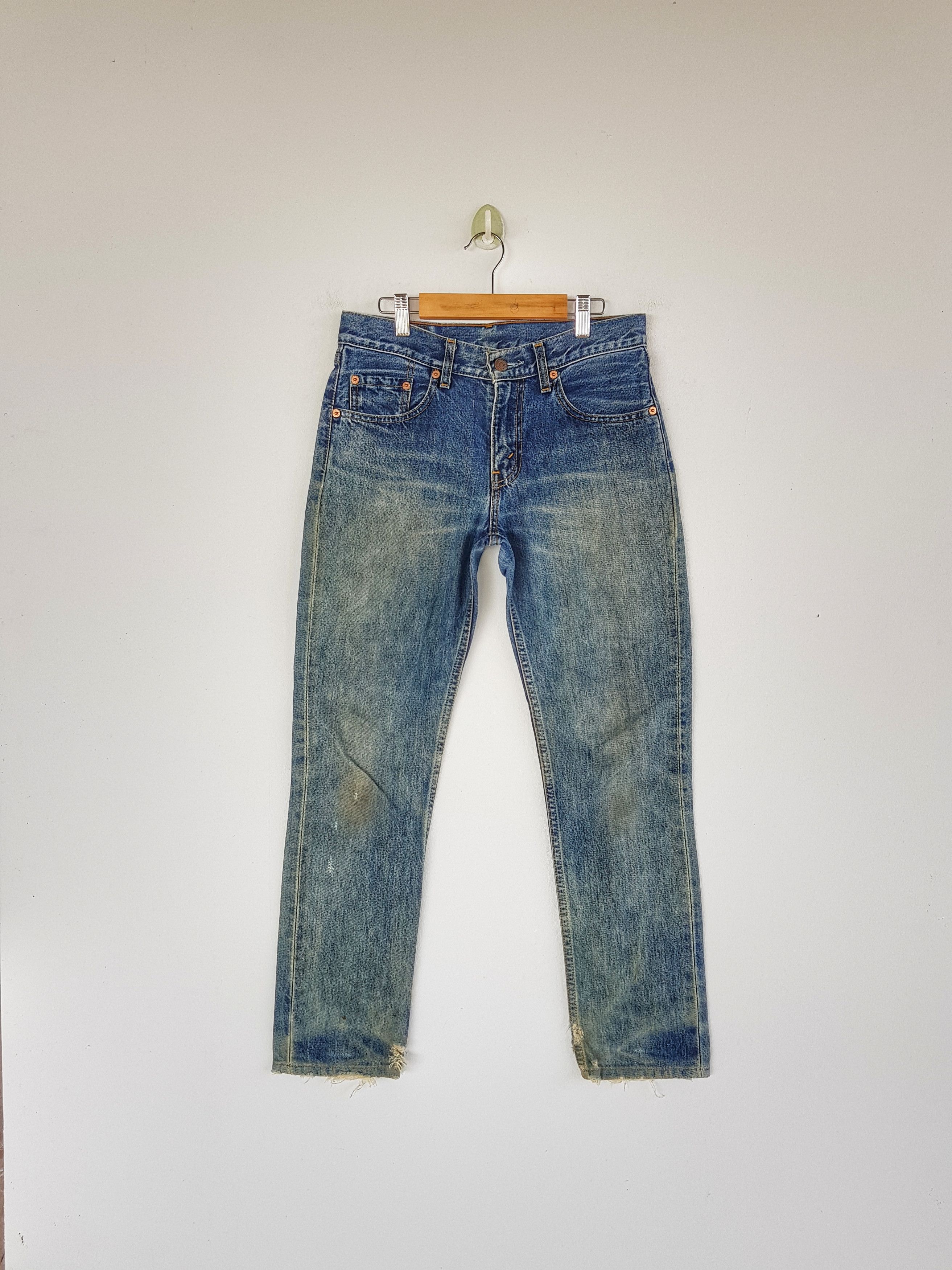 Levi's Vintage Levi's 551 Distressed Jeans Levis Stonewash Denim Size 26" / US 2 / IT 38 - 1 Thumbnail