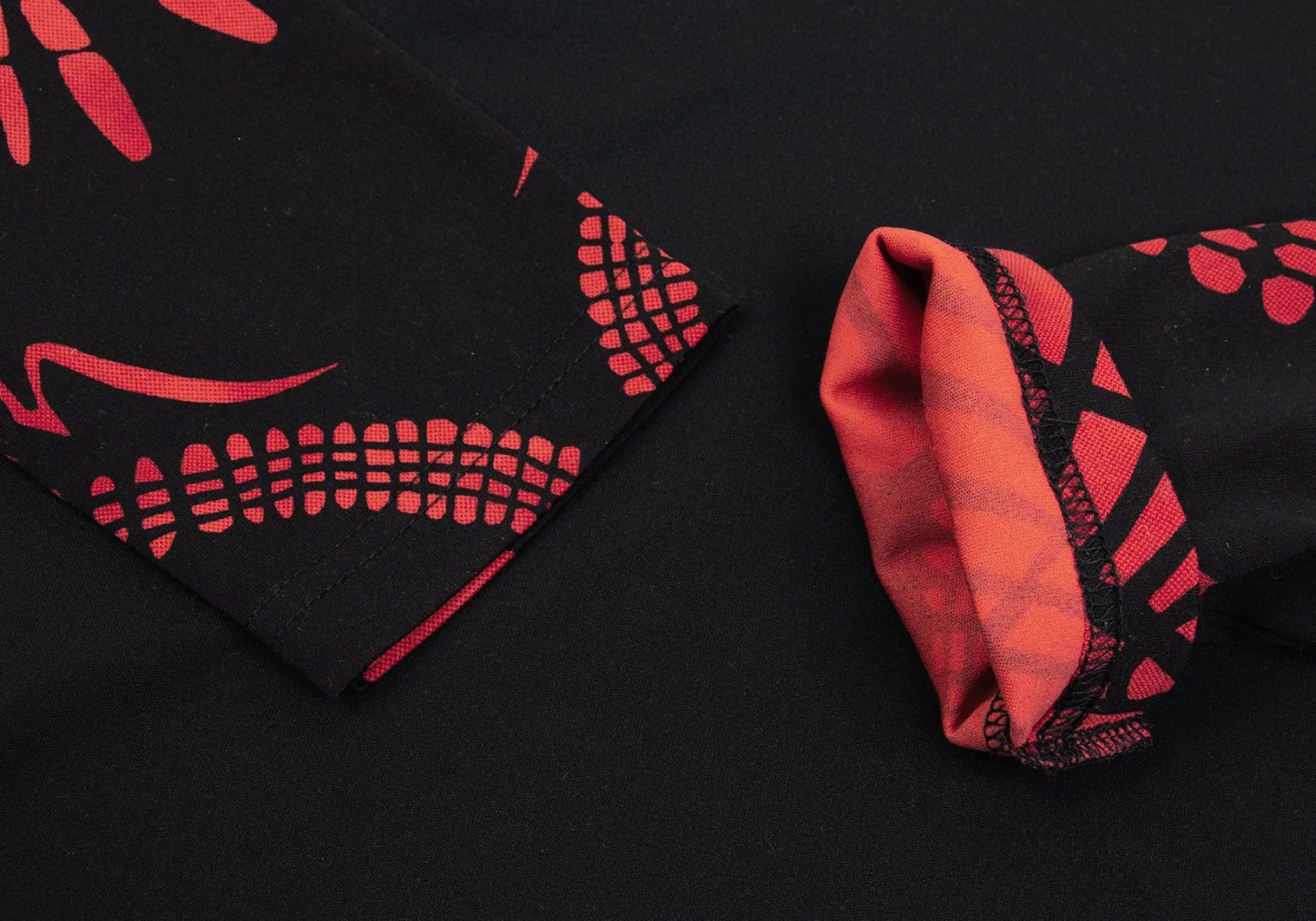 Jean Paul Gaultier Spider Web Logo Print Long Sleeve Shirt in Black Red Size US M / EU 48-50 / 2 - 9 Thumbnail