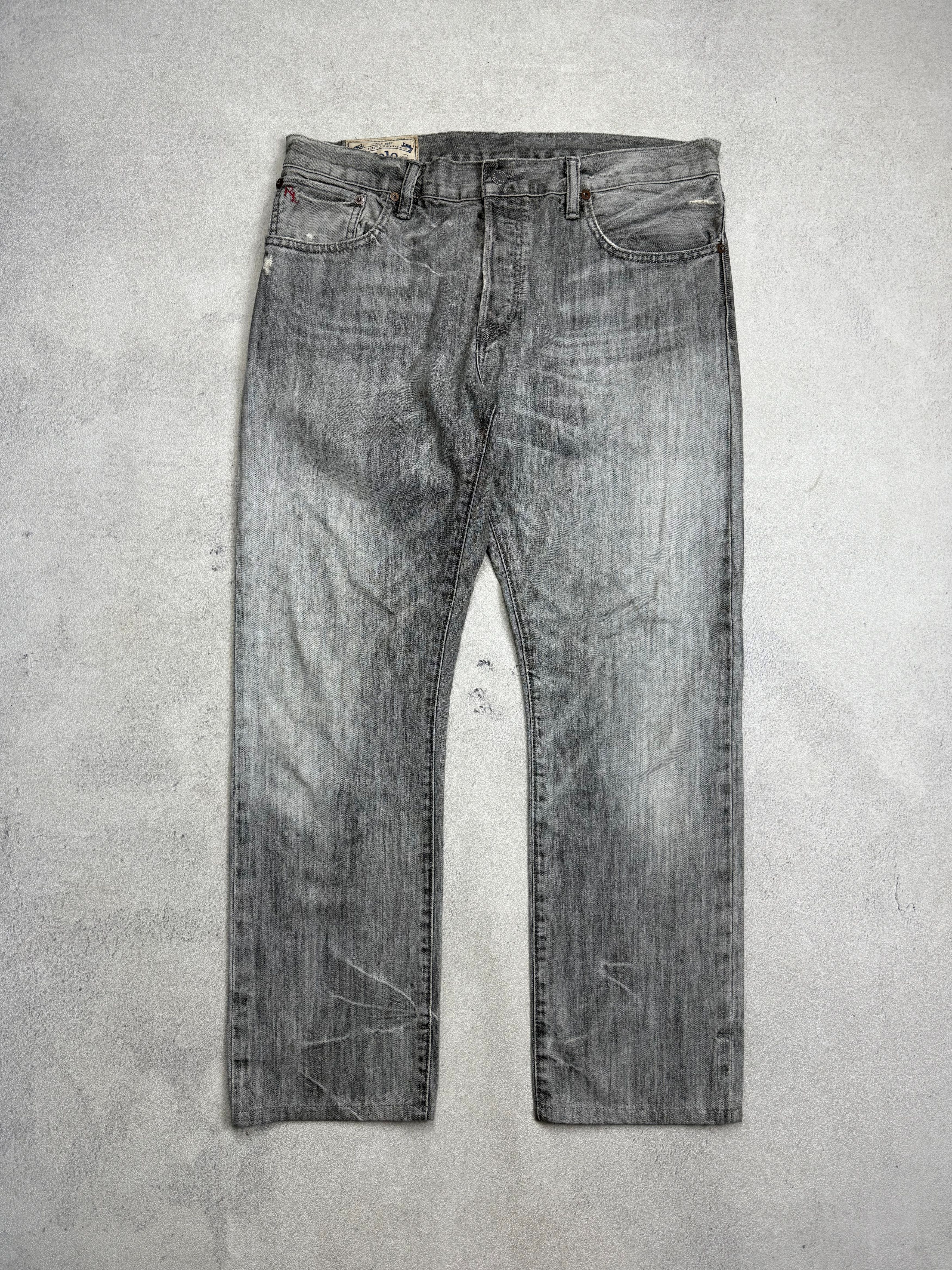Polo Ralph Lauren Polo Ralph Lauren Denim Slim Straight Pants Faded Whiskers Size US 34 / EU 50 - 1 Thumbnail