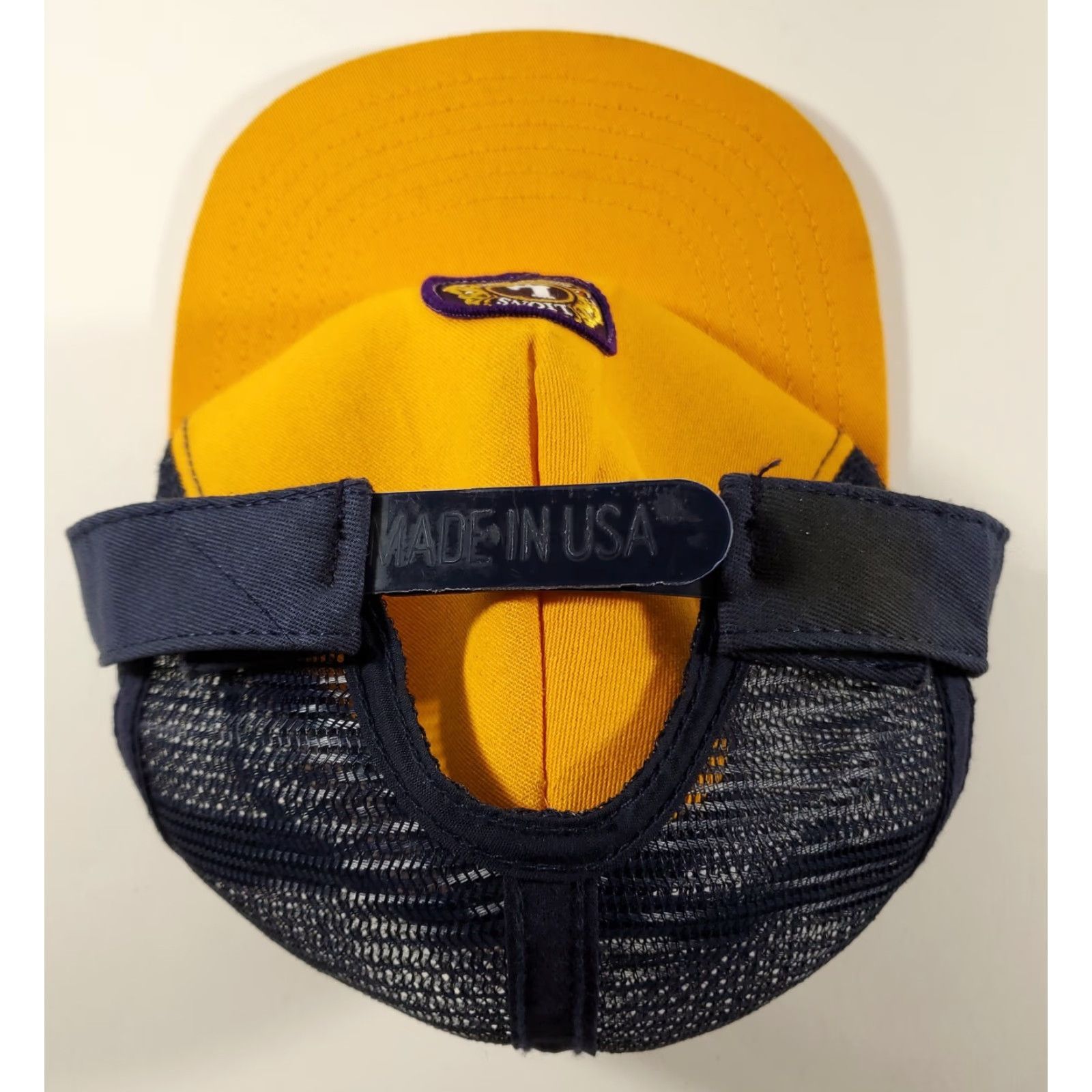 Vintage VINTAGE 80s Lions Club Hat Cap Snapback Trucker Adjustable Clean Blue Yellow Mens S Cap Hat USA Lions Club Mens Blue Trucker Adjustable Cap Size ONE SIZE - 5 Thumbnail